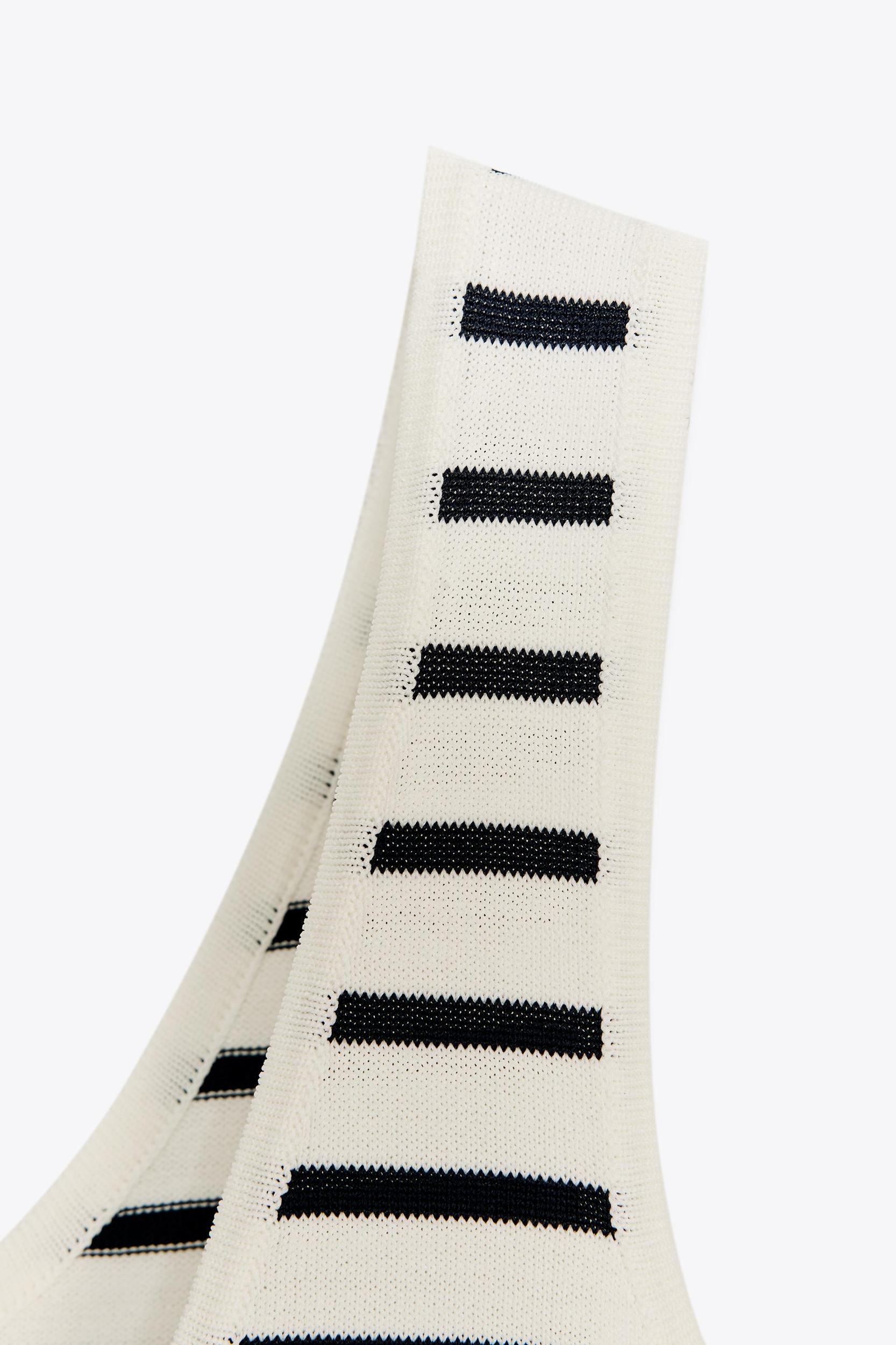 STRIPED KNIT TOP Product Image