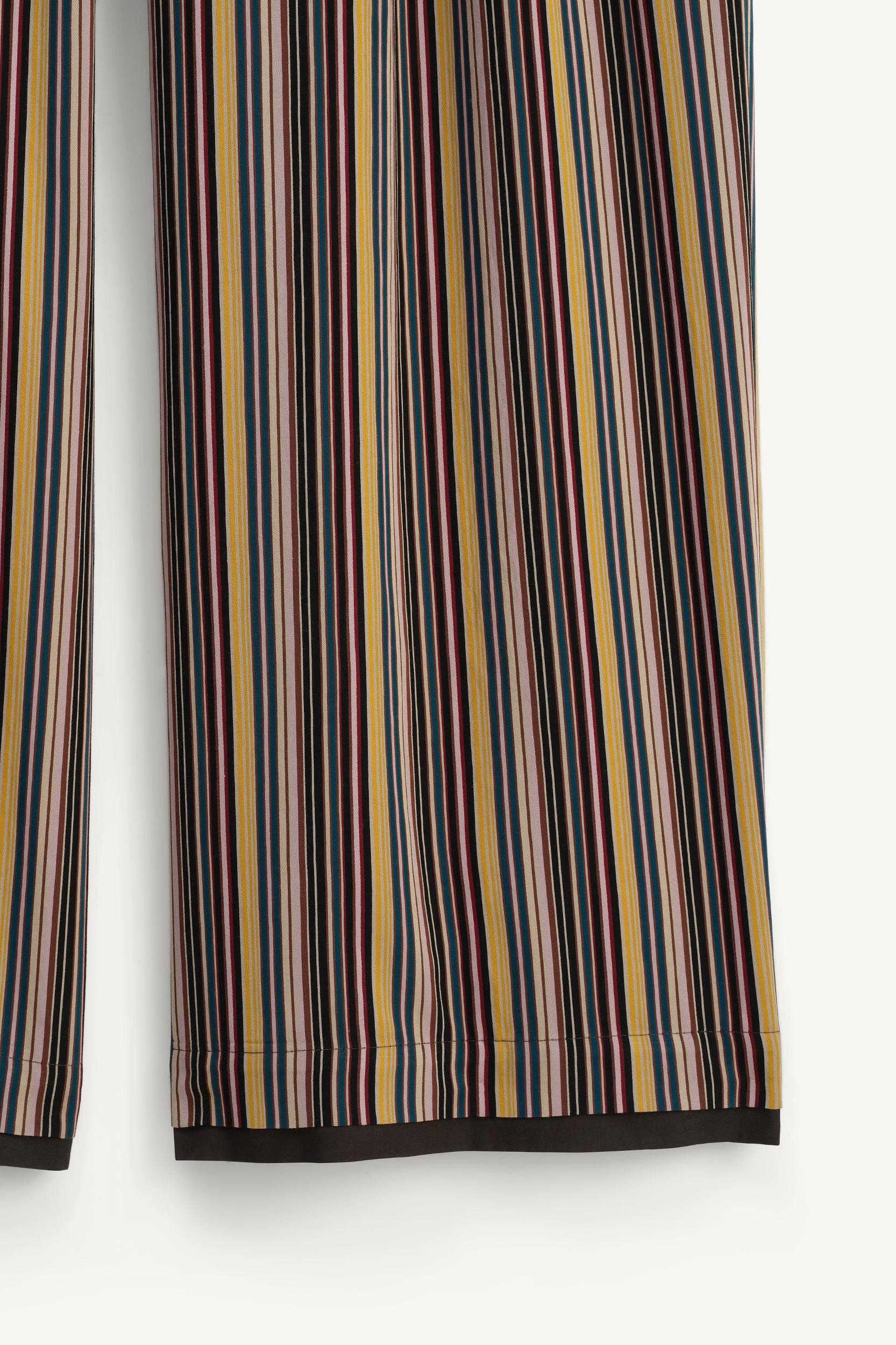 WIDE FIT STRIPED PANTS LIMITED EDITION Product Image