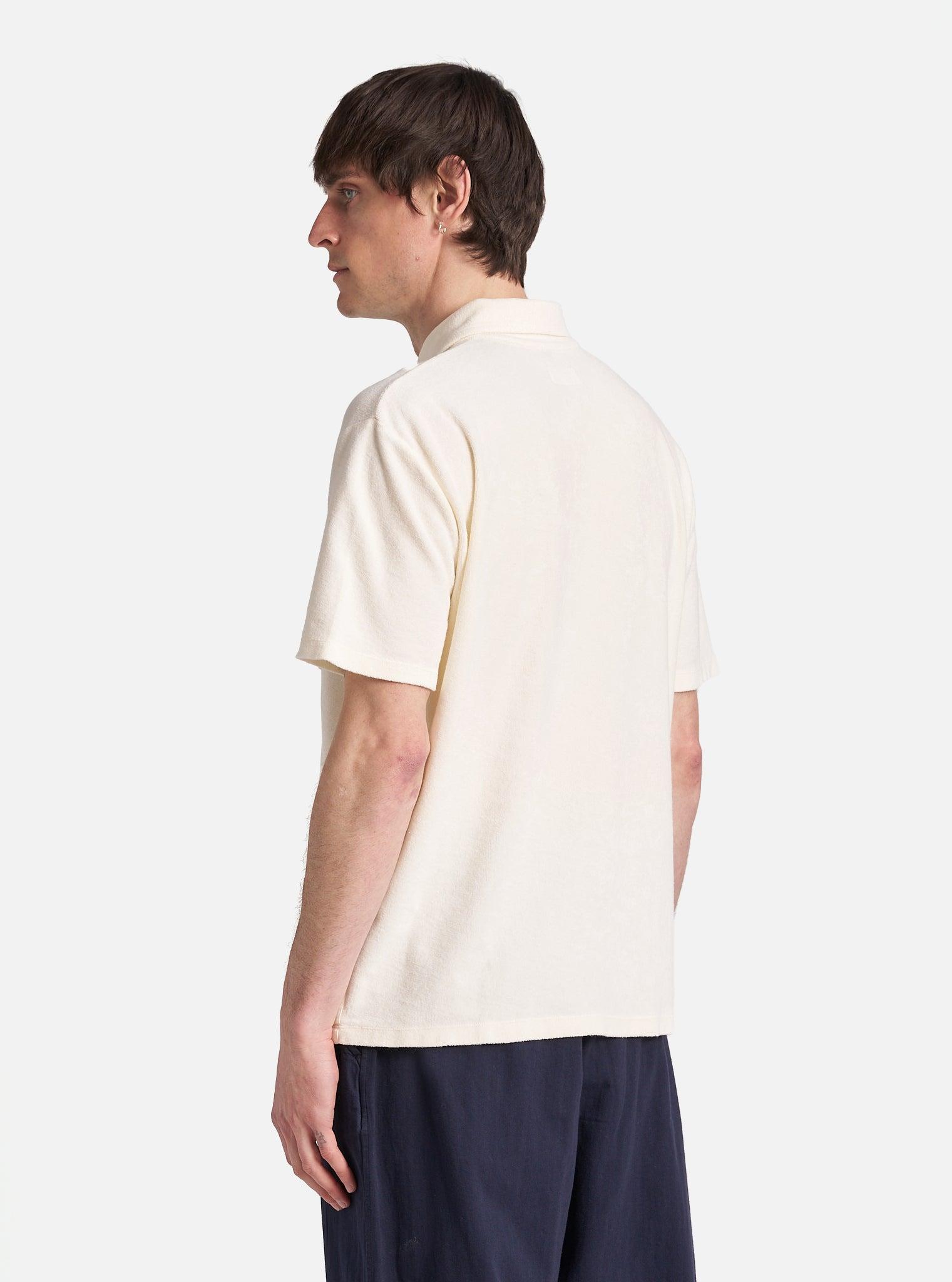 Ecru Light Weight Terry Newlyn Polo Product Image