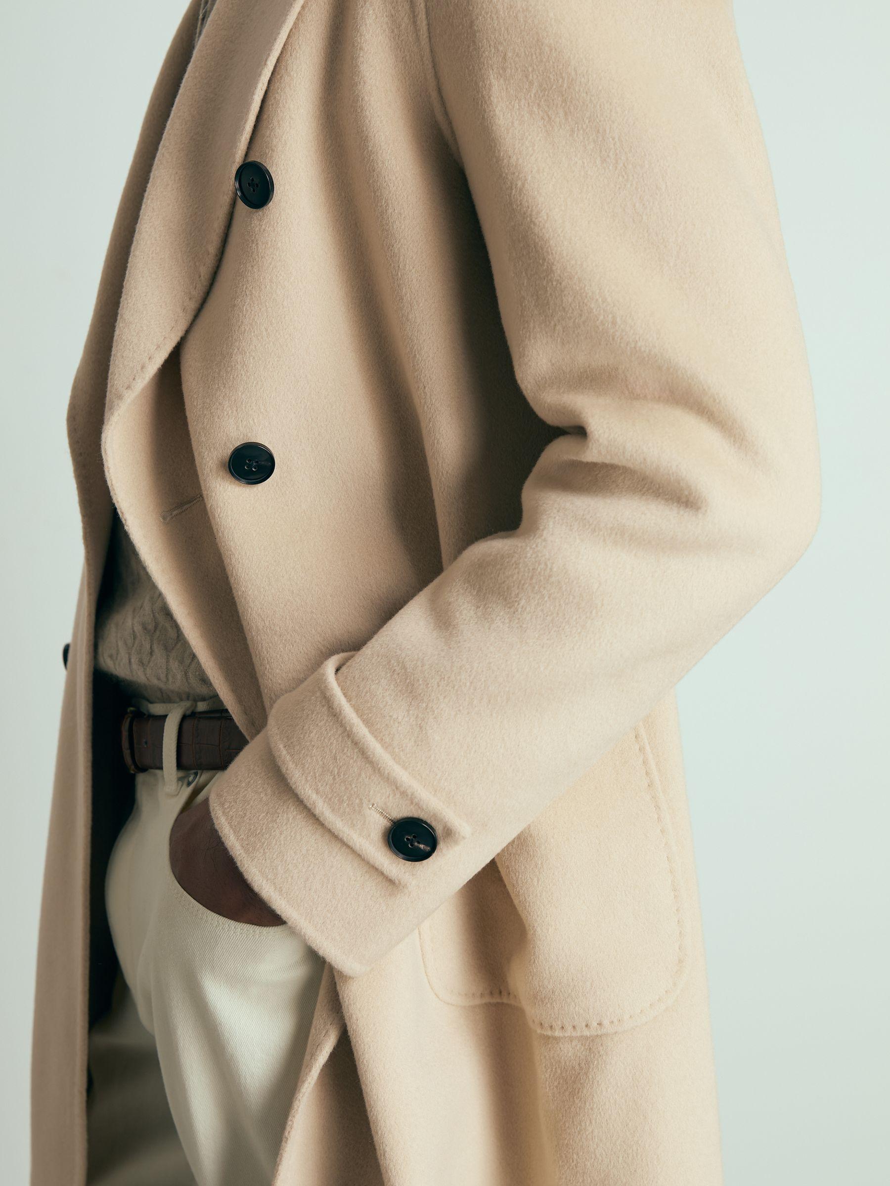 Atelier Wool-Cashmere Double-Breasted Coat in Camel Product Image