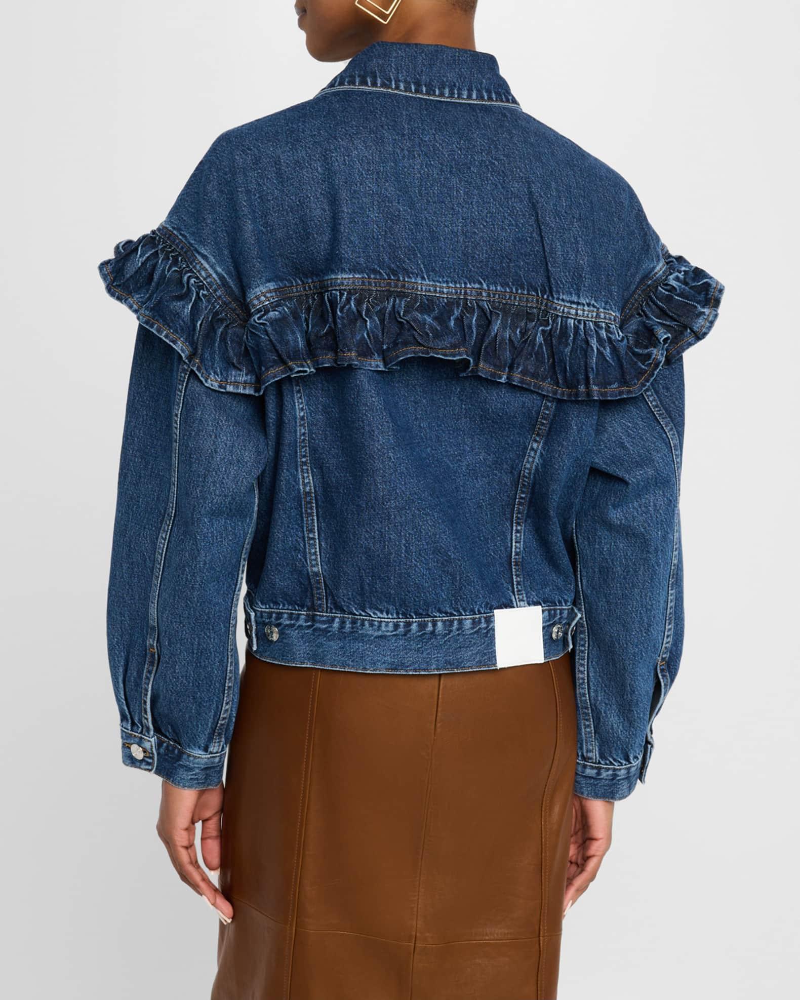 The Ruffle Denim Jacket Product Image