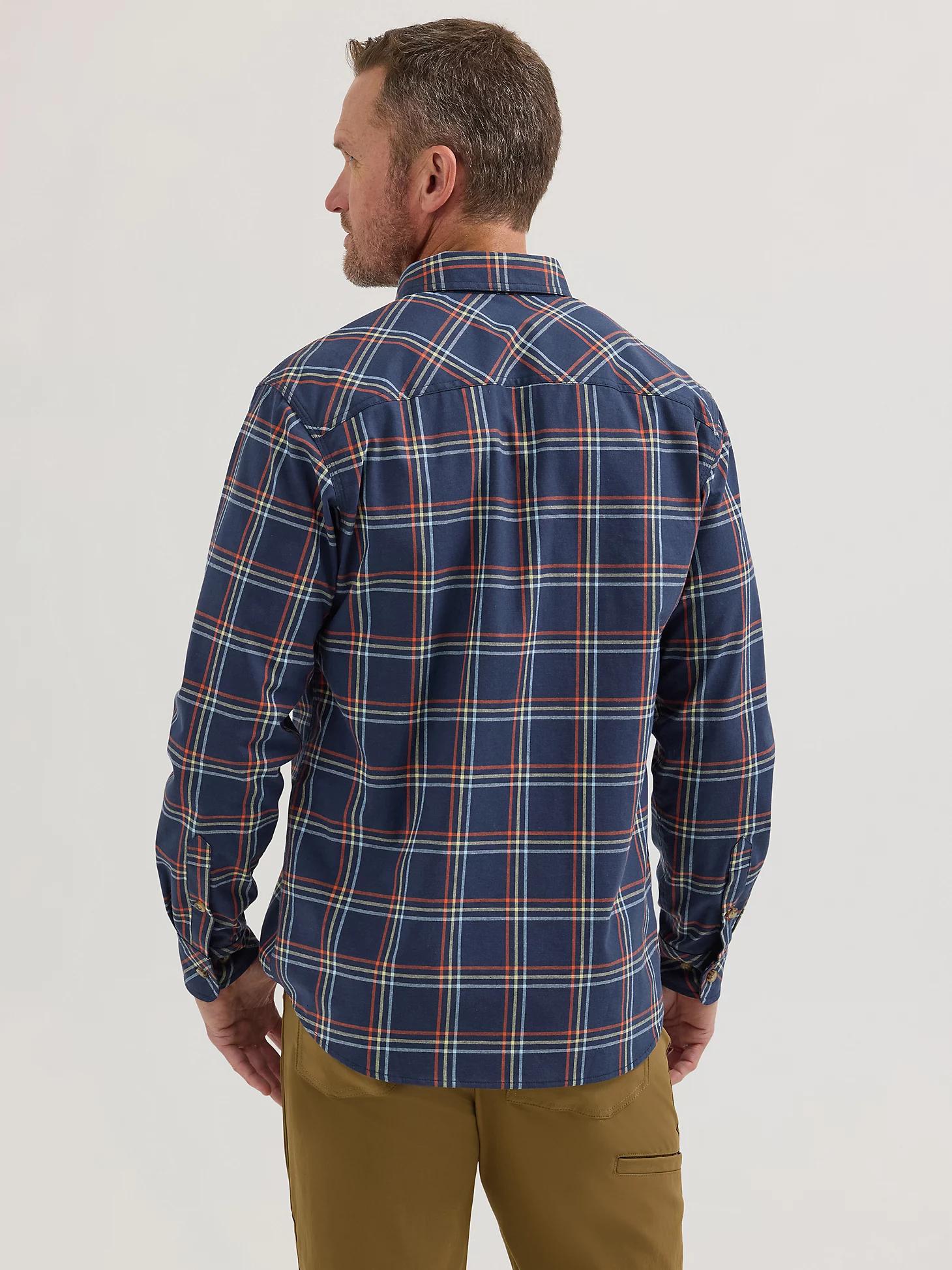 Wrangler® RIGGS Workwear® Long Sleeve Foreman Plaid Work Shirt | Men's SHIRTS | Wrangler® Product Image