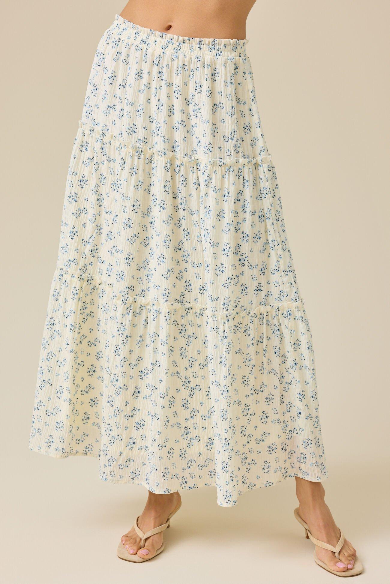 Catelyn Floral Midi Skirt Product Image