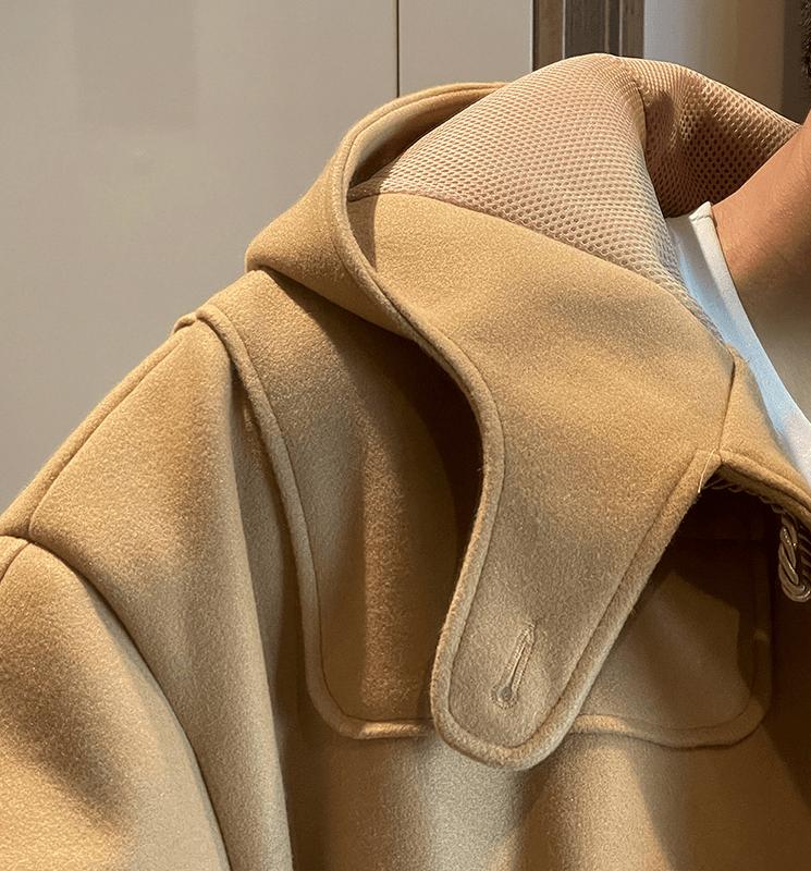 RT No. 3469 HOODED WOOLEN DUFFEL COAT JK Product Image