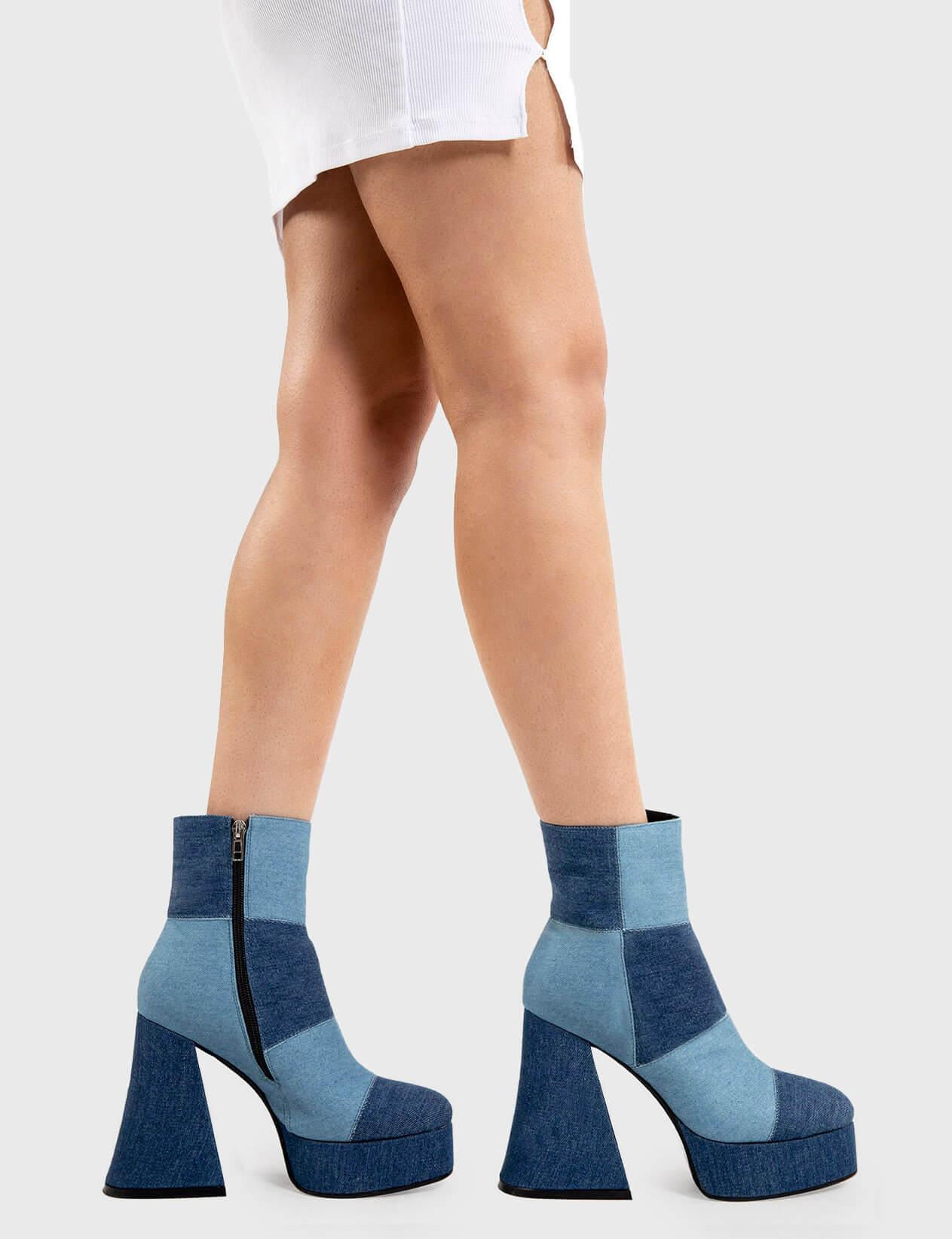 Break In Two Platform Ankle Boots Product Image