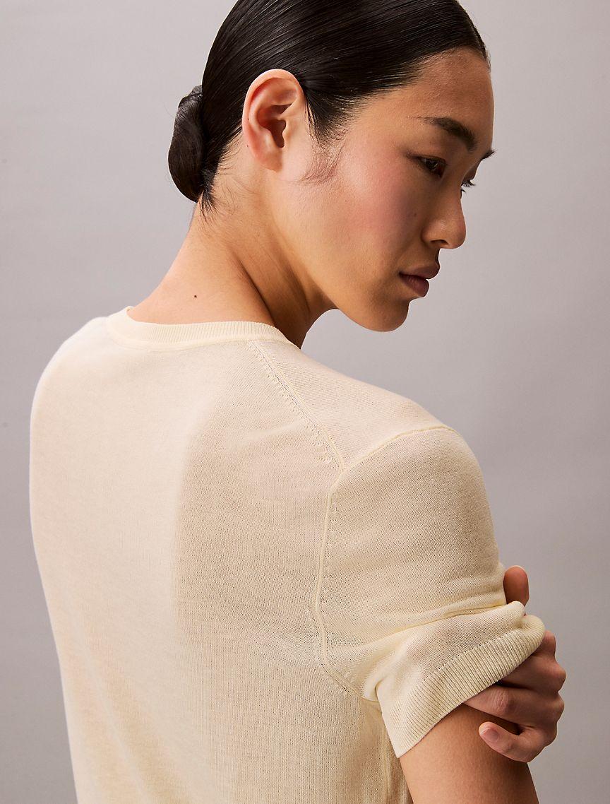 Viscose Short Sleeve Sweater  Product Image