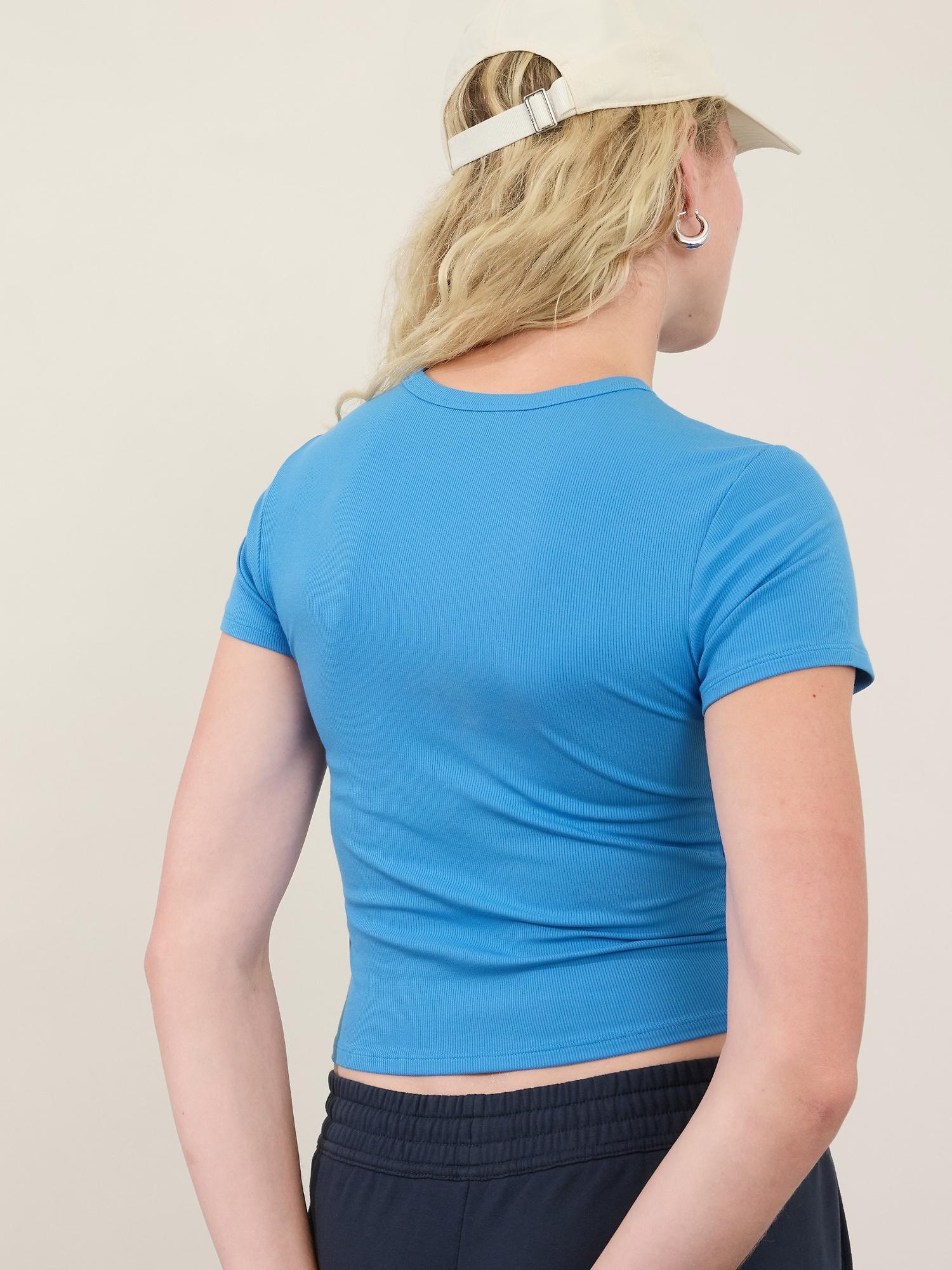 Signature Rib Crop Tee Product Image