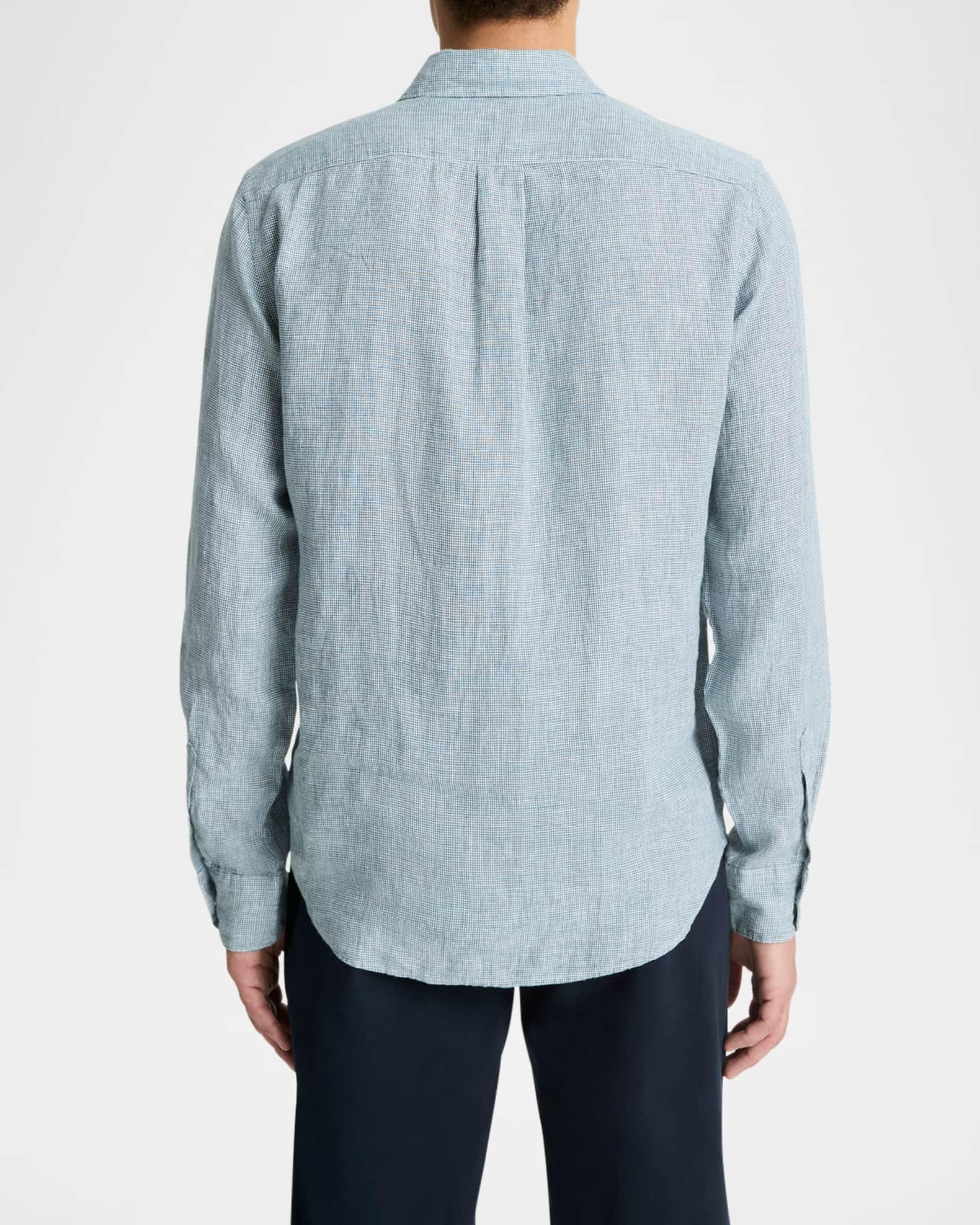 Men's Classic Micro-Houndstooth Sport Shirt Product Image