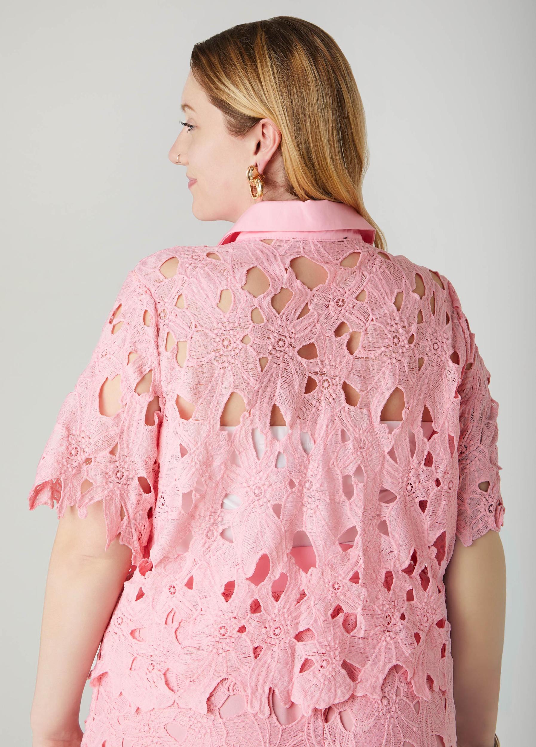 Floral Lace Shirt Product Image