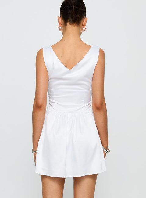 Soul Shining Mini Dress White Product Image