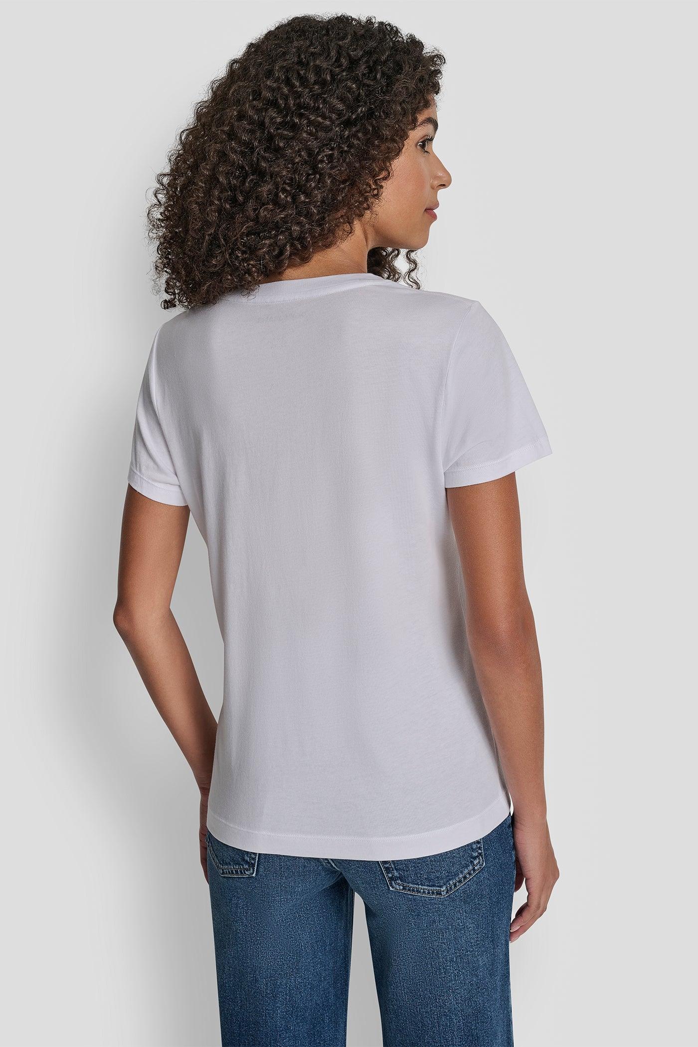DKNY SEQUIN LOGO CREW NECK TEE Product Image