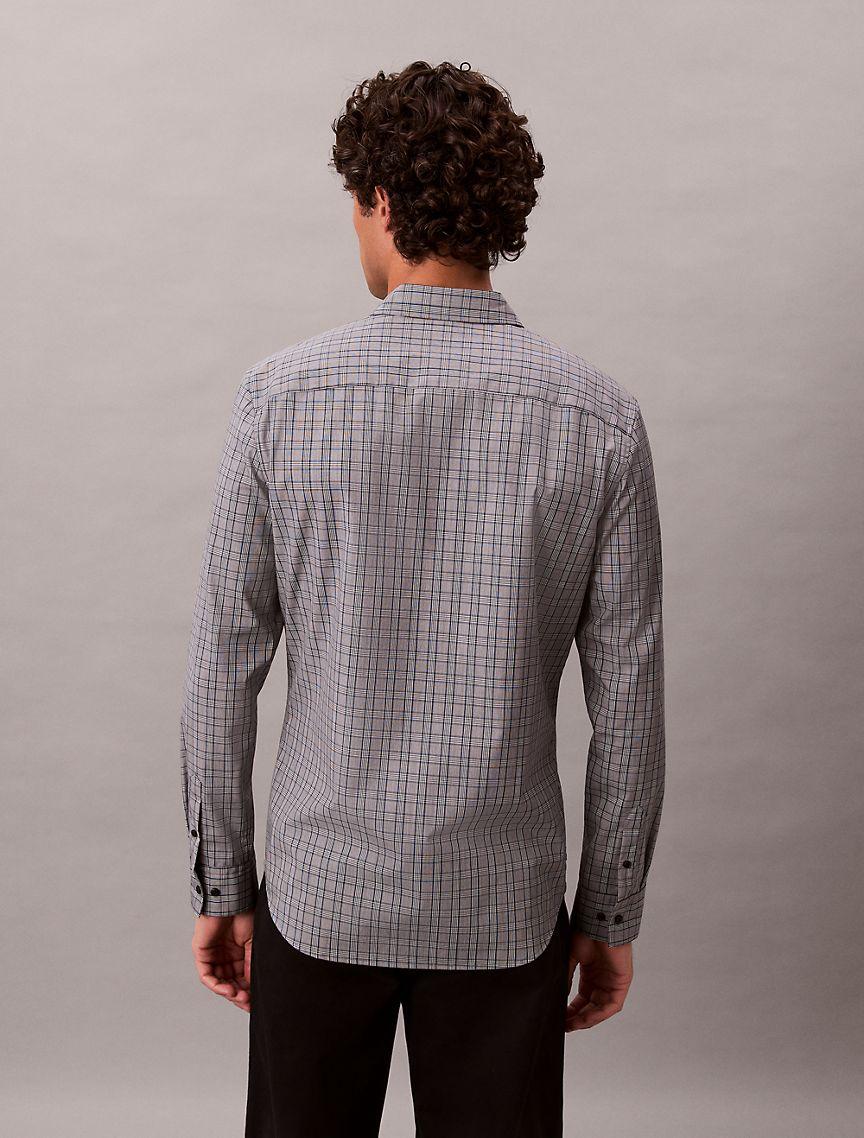 Plaid Slim Button-Down Shirt  Product Image