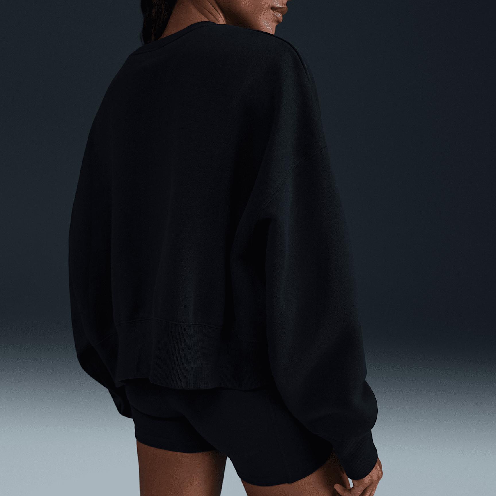 Nike Womens Court Phoenix Fleece Over-Oversized Crew-Neck Tennis Sweatshirt | HQ0351-010 Product Image