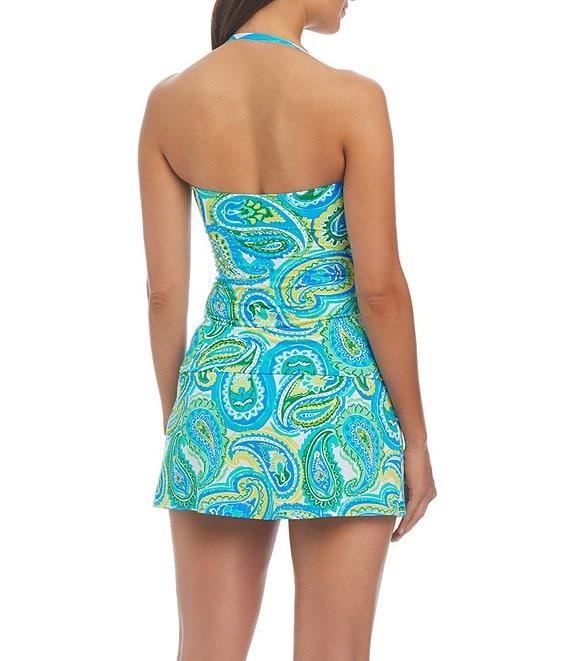 Bleu Rod Beattie More Is More Printed High Waist Skirted Swim Bottom Product Image