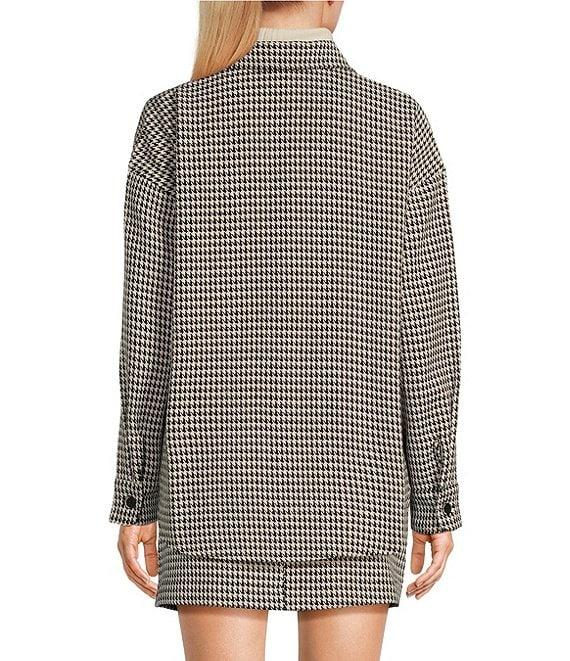 Copper Key Lurex Houndstooth Shacket Product Image