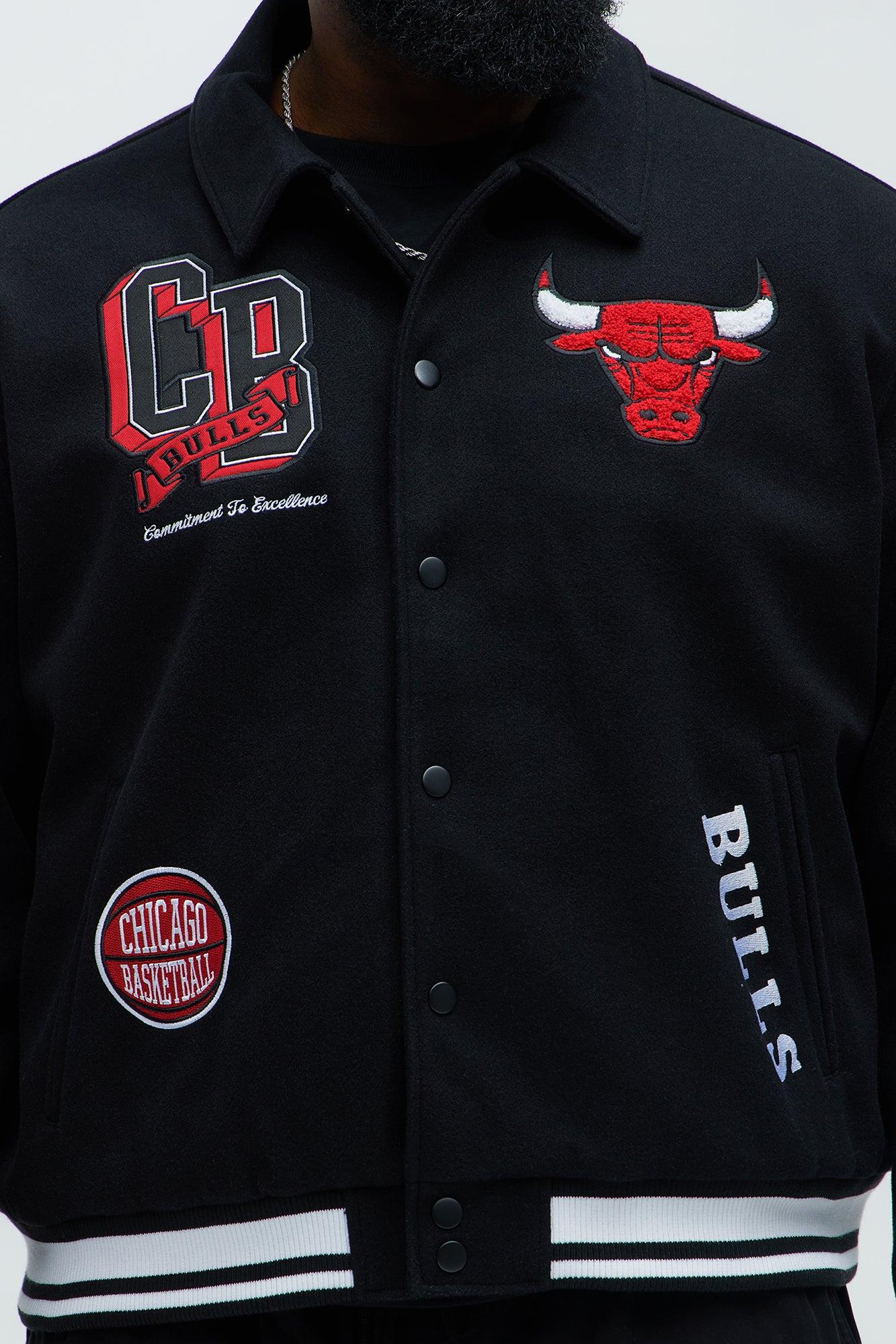 Bulls Ring Leader Varsity Jacket - Black/Red Male Product Image
