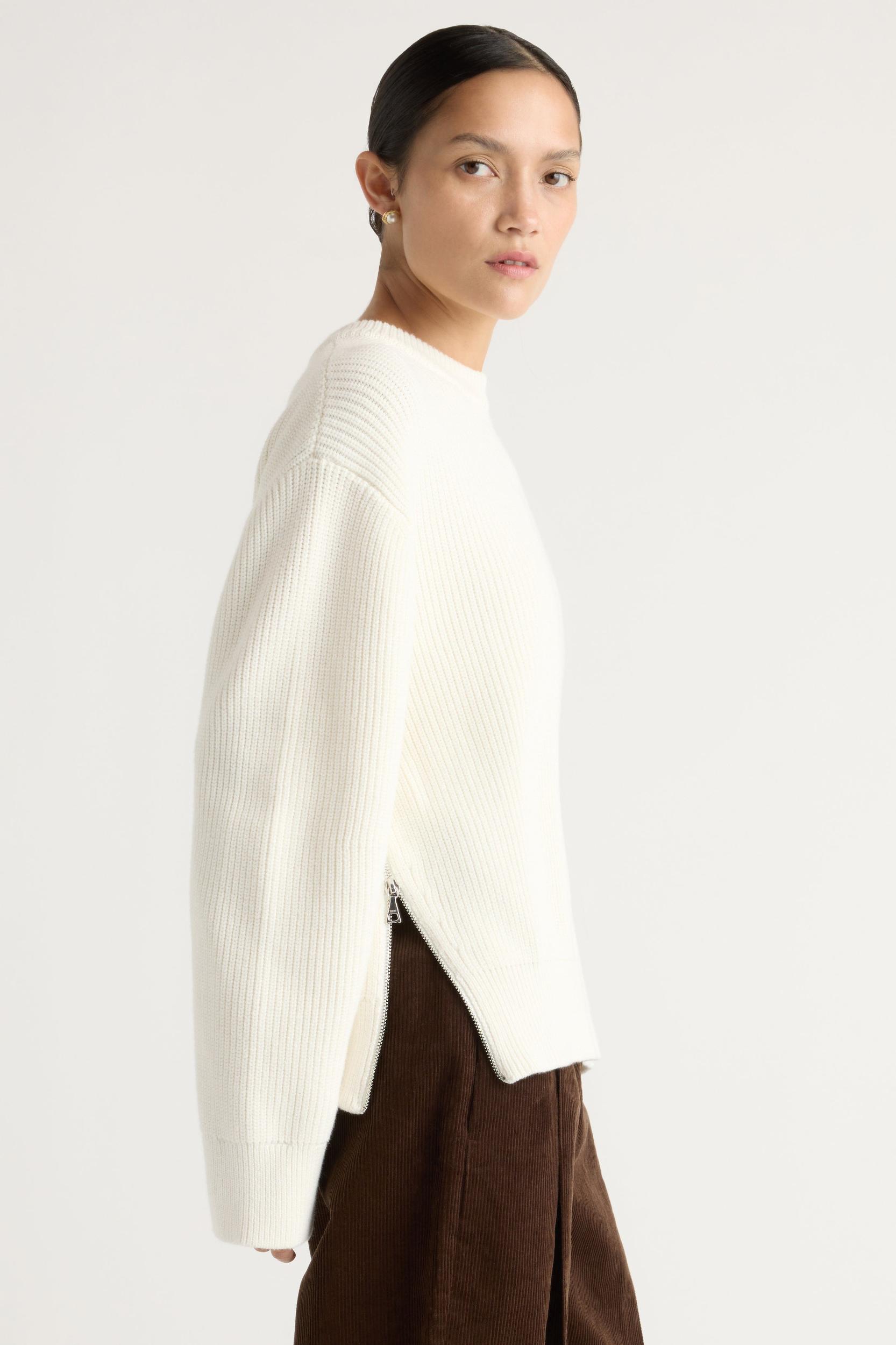 Tate Organic Cotton Side-Zip Sweater Product Image