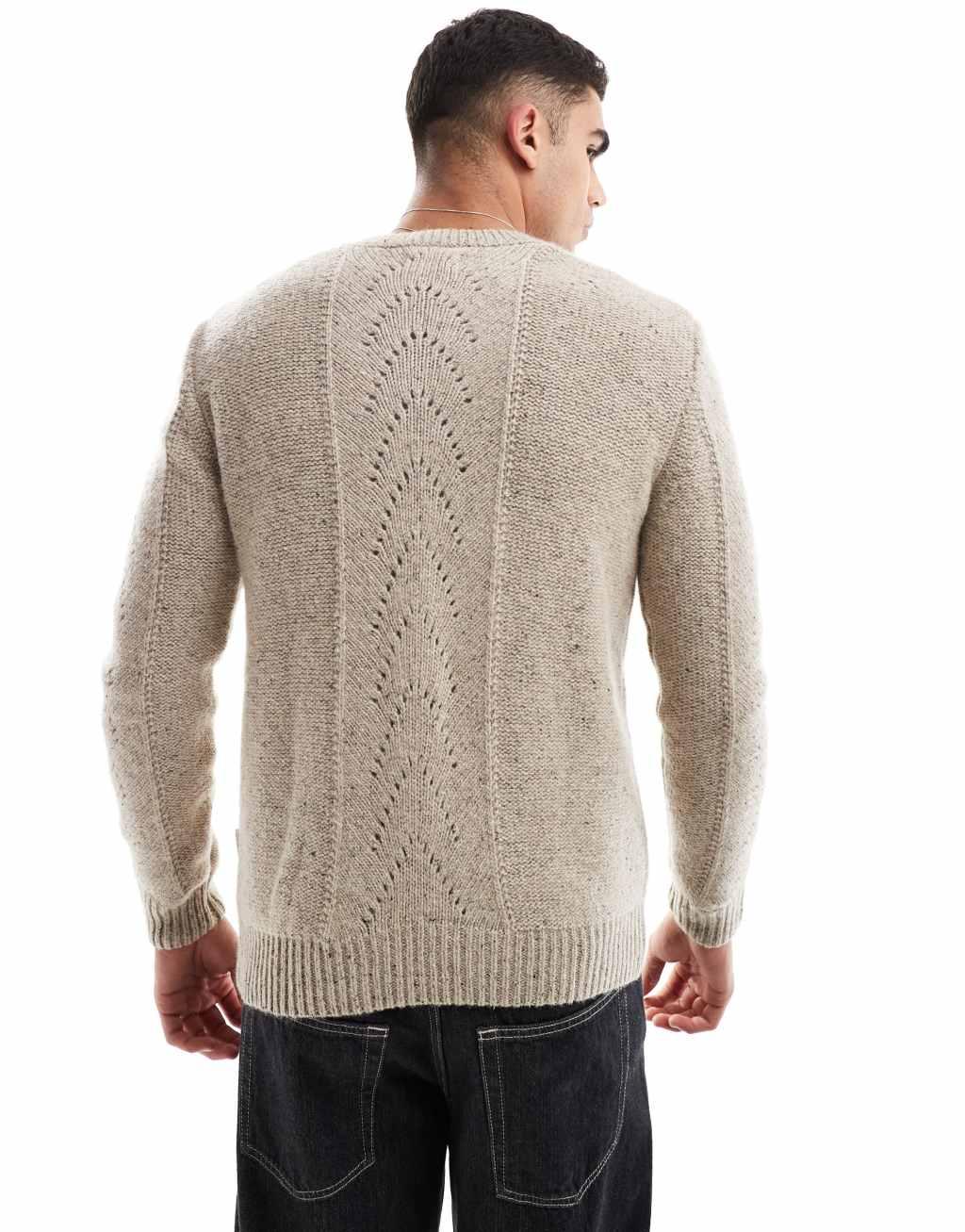Scalpers Hopper Tricot Sweater In Taupe   Product Image