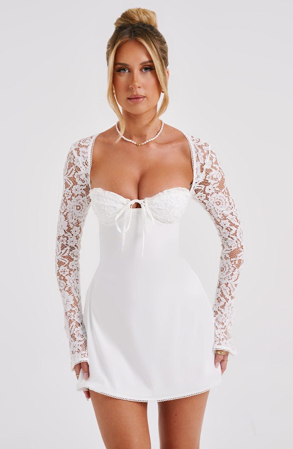 Jacinta Mini Dress - Ivory Product Image