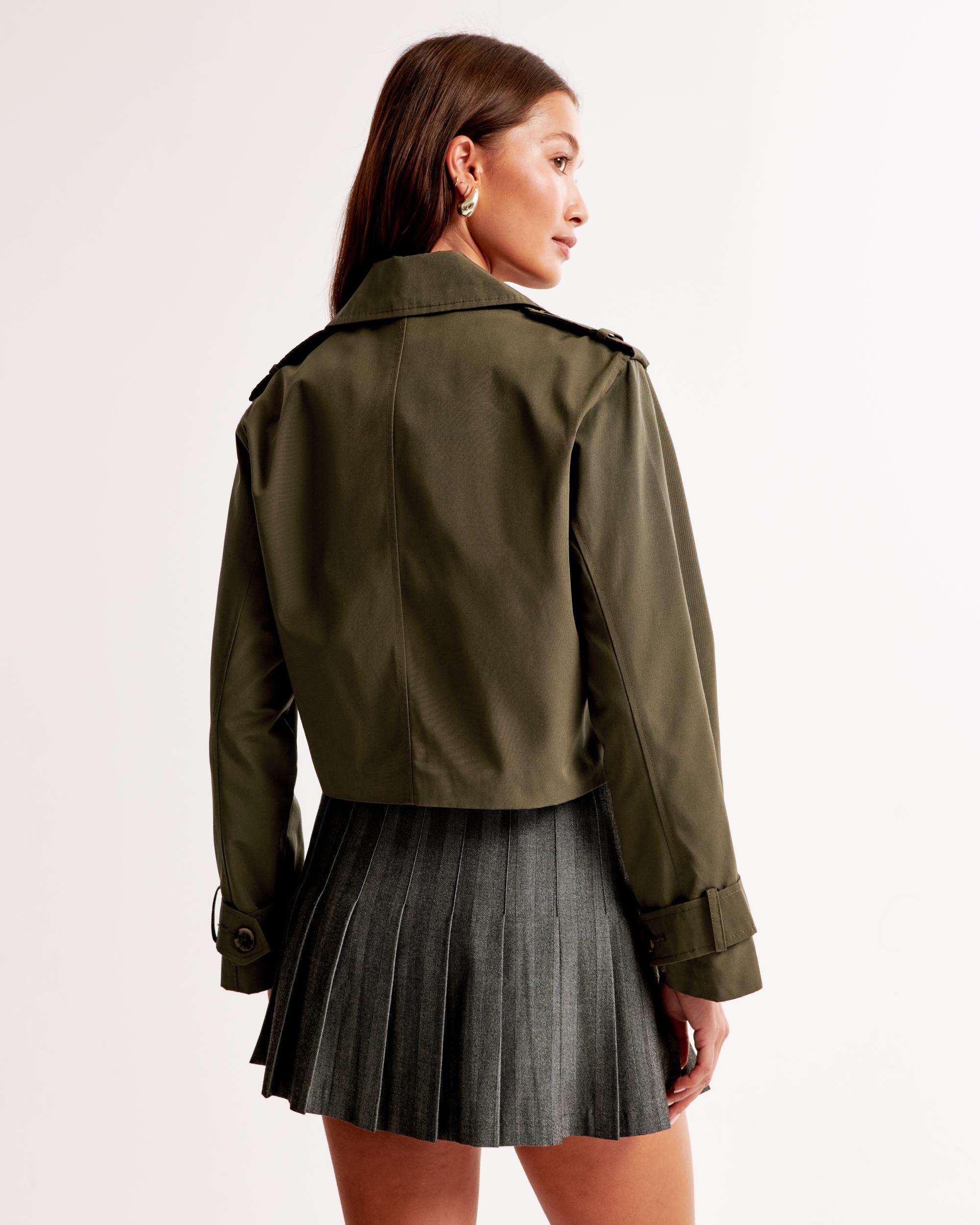 Cropped Trench Coat Product Image