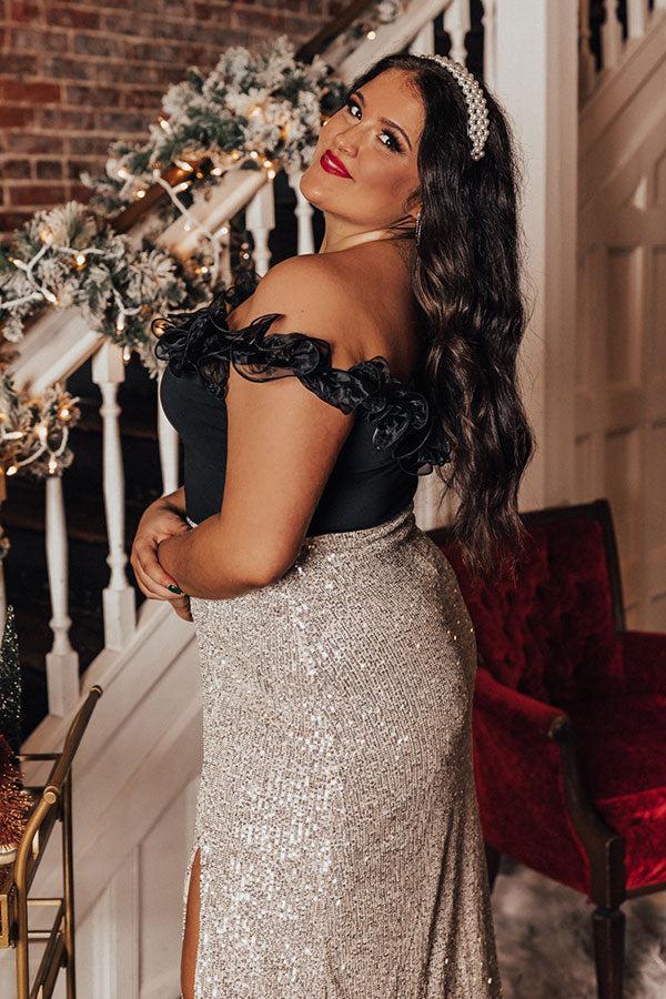 Dashing Darling Bodysuit In Black Curves Product Image