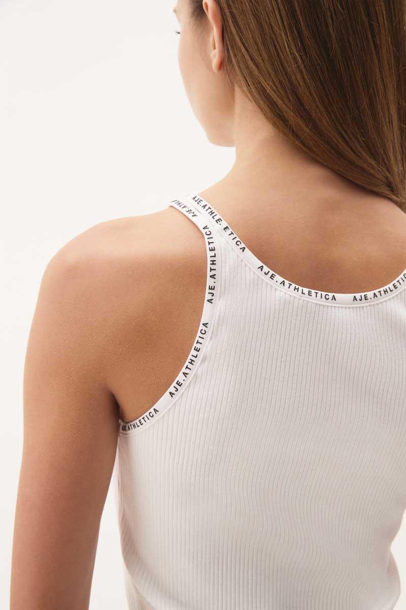 Logo Strap Ribbed Tank 142 Product Image