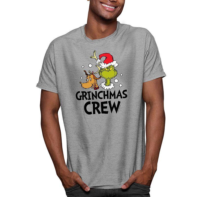 Big & Tall Grinchmas Crew Tee, Men's,  Product Image
