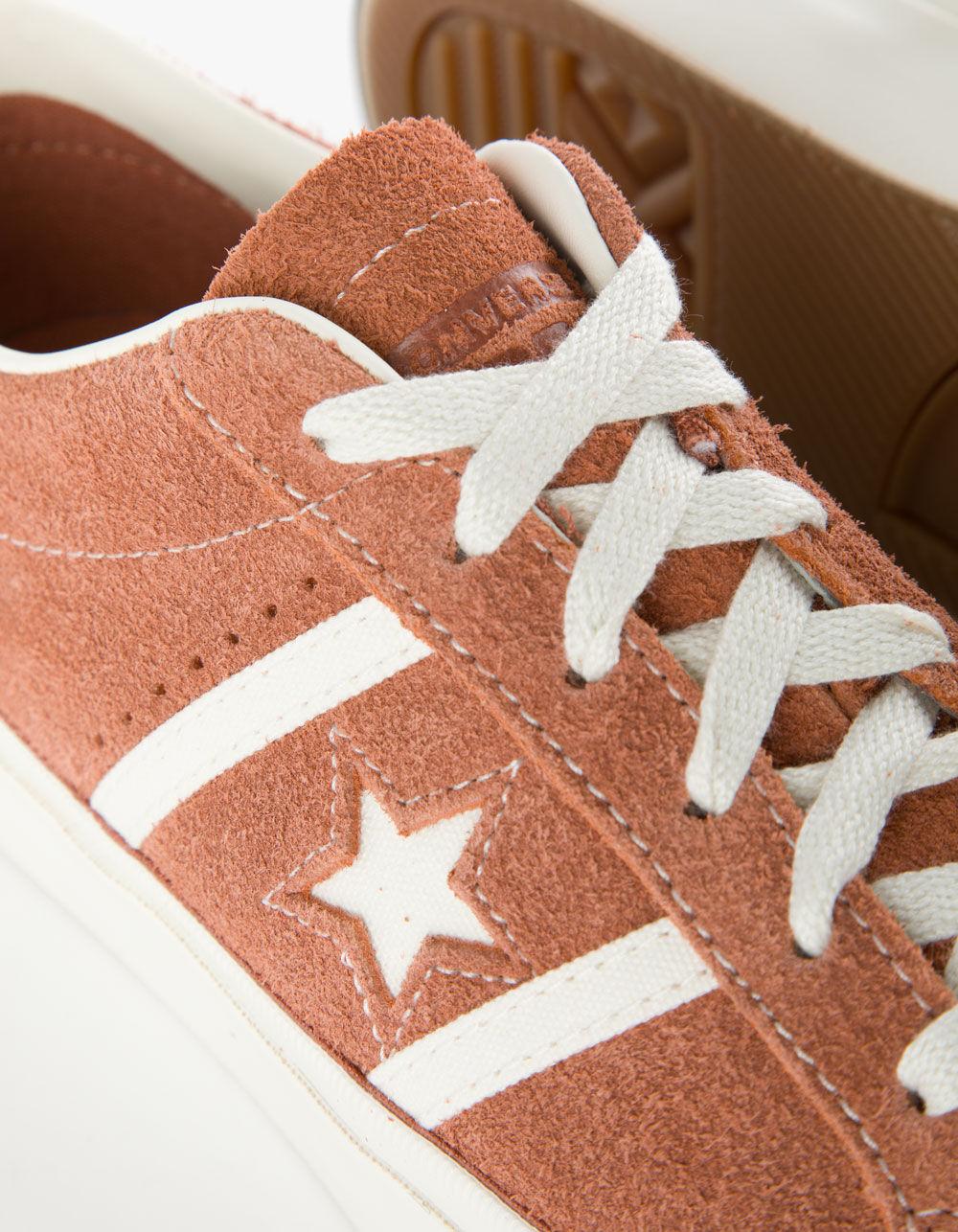 CONVERSE One Star Academy Pro Suede Shoes - BURNT ORANGE Product Image