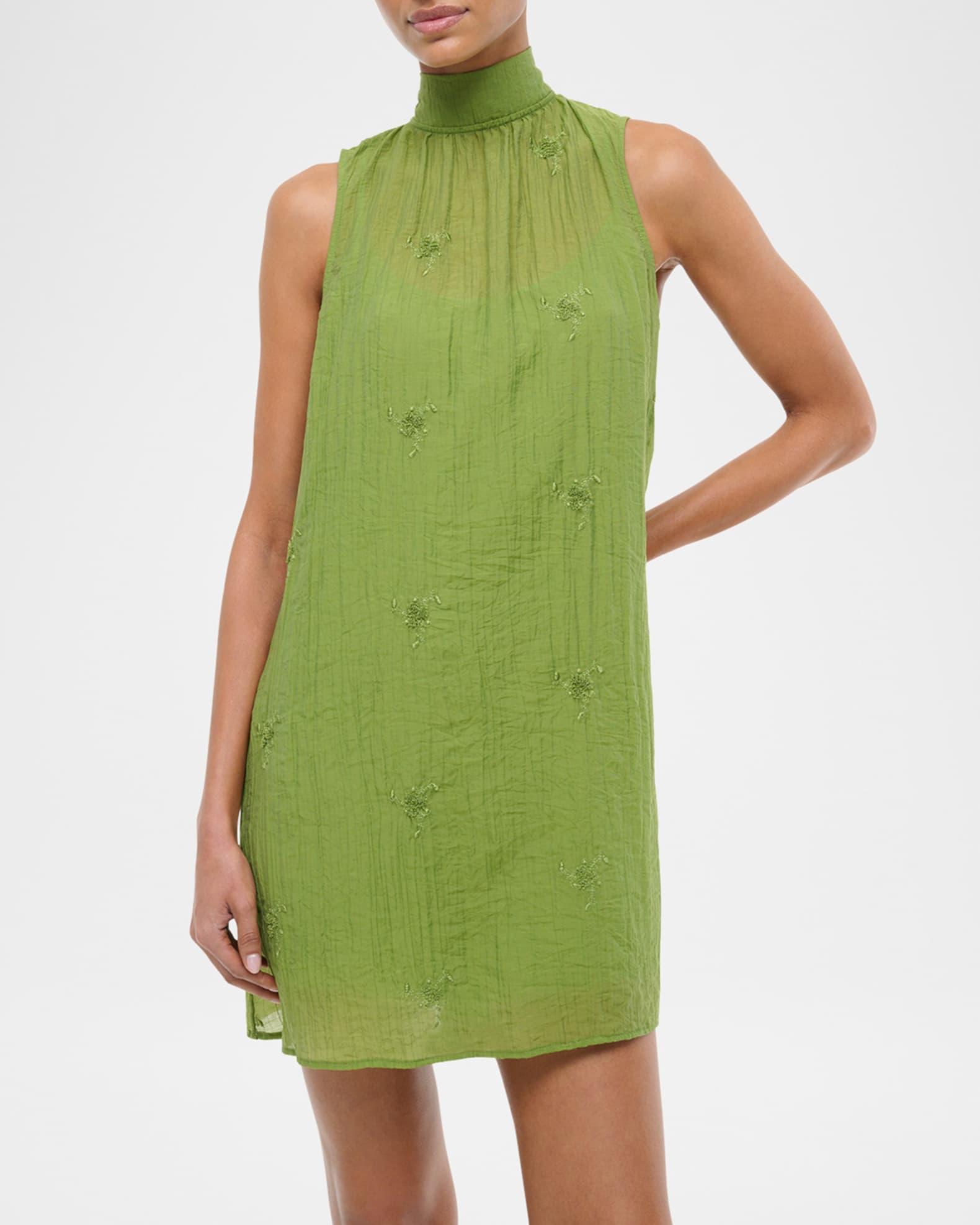 Albee Tie-Neck Mini Dress Product Image