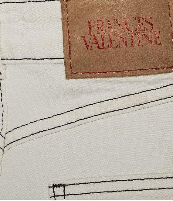 FRANCES VALENTINE Ace Stretch Denim Straight Wide Leg Jeans Product Image