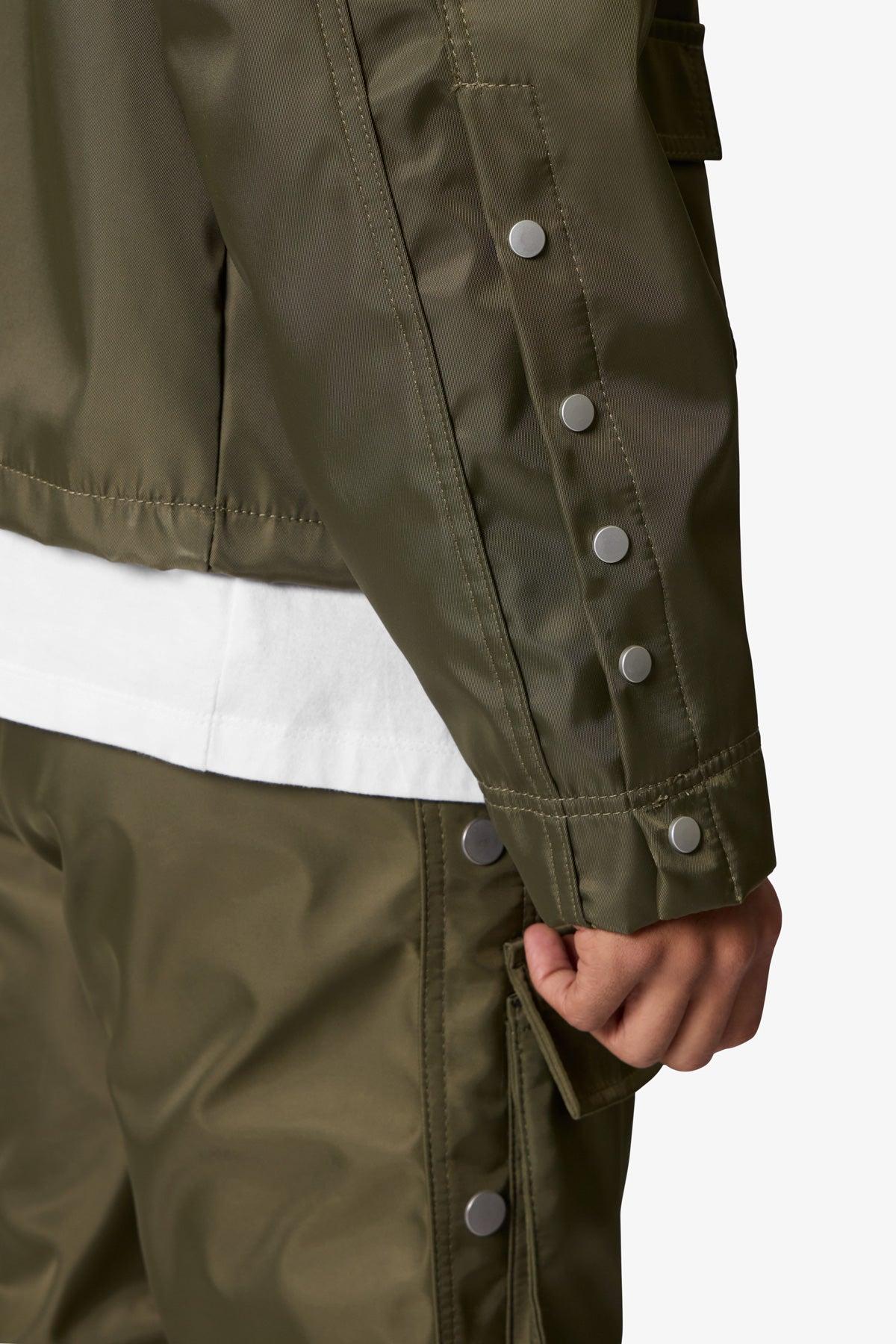 Snap Cargo Work Jacket - Olive Product Image