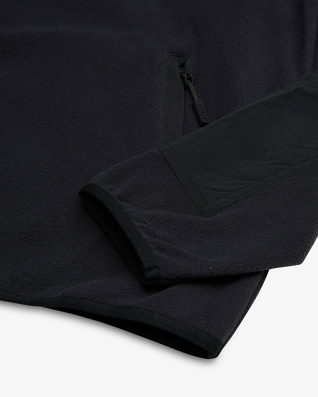 Section Zip Neck Fleece - Black Product Image