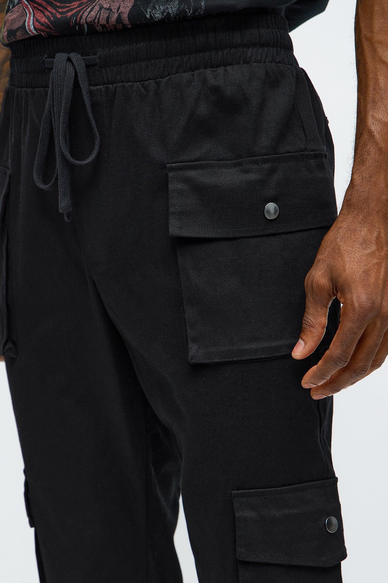 Worker Slim Cargo Pants - Black Product Image