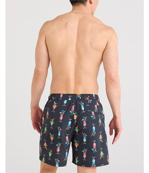 SAXX Swizzles & Straws Go Coastal 2N1 5#double; Volley Swim Shorts Product Image