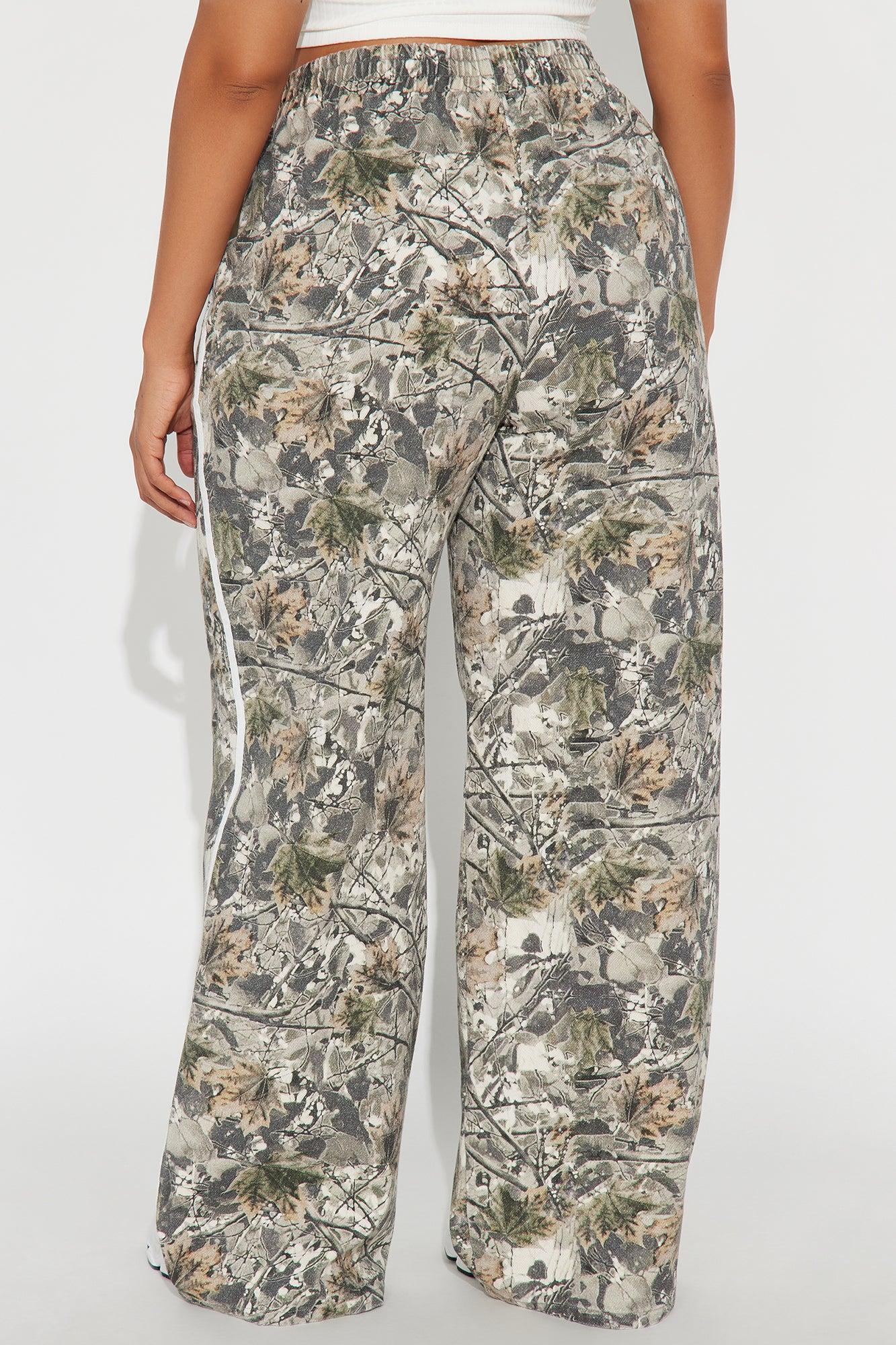 Not In Sight Camo Wide Leg Pant - Camouflage Product Image