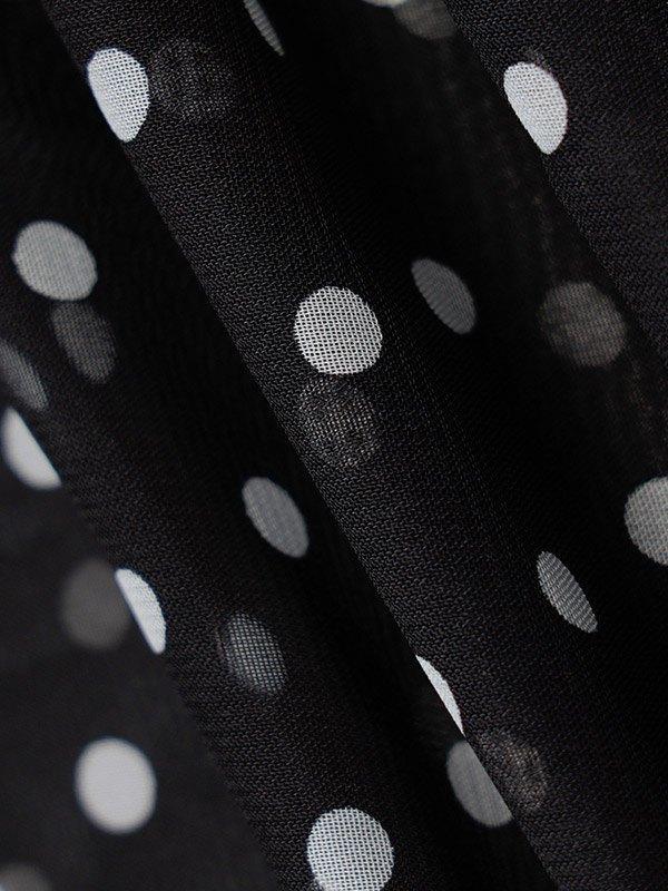 Polka Dot Sheer Mesh Maxi Dress Product Image
