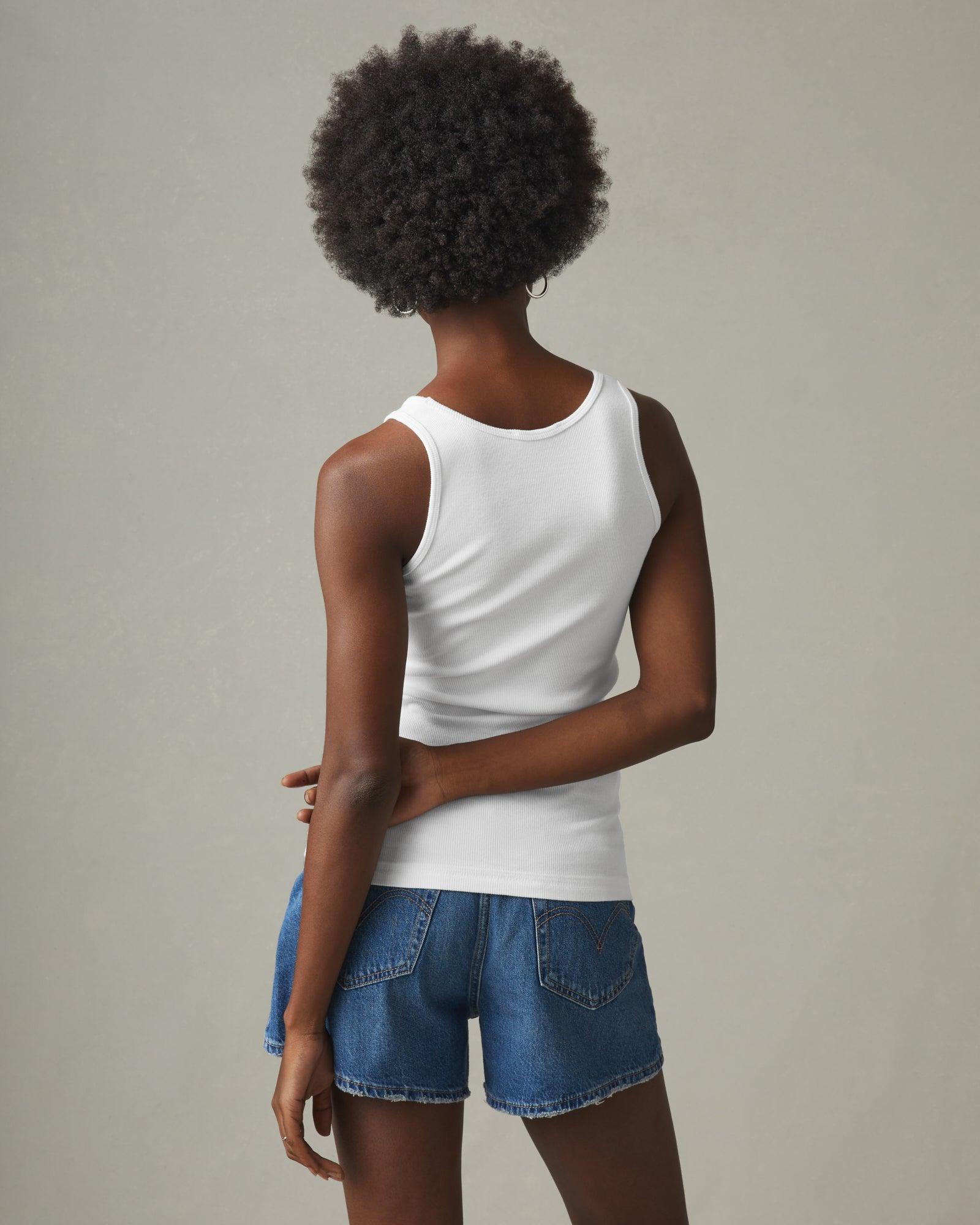 Women's Original Rib Tank - White Female Product Image