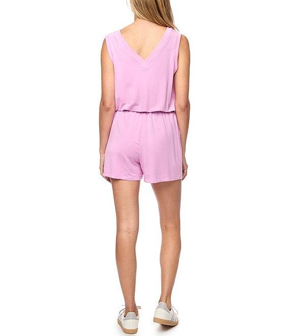 Flag and Anthem Lindsay Sleeveless Terry Knit Romper Product Image