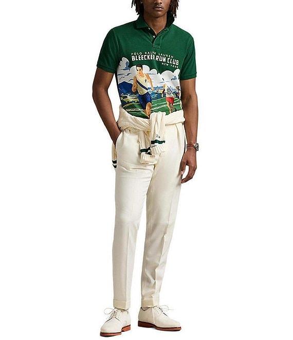 Polo Ralph Lauren Classic Fit Printed Mesh Short Sleeve Polo Shirt Product Image