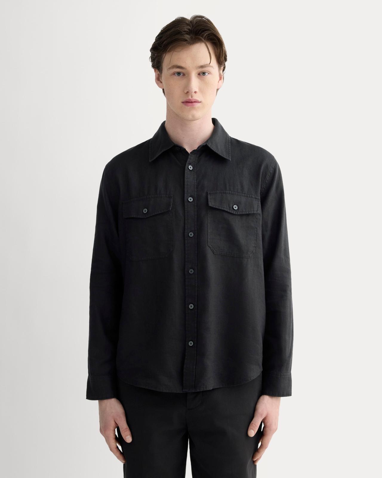 Mens Linen Utility Shirt by Everlane Product Image