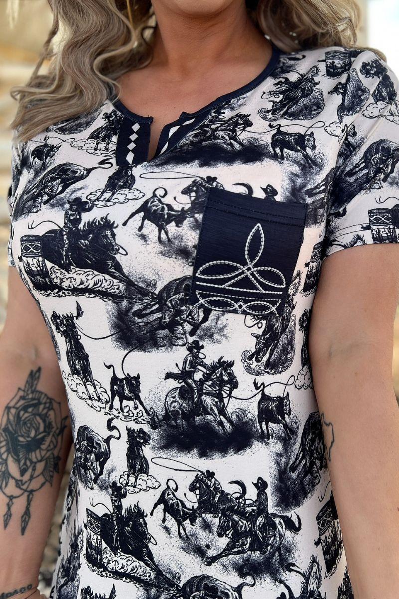 Sterling Kreek Rodeo Road Bootstitch Top Product Image