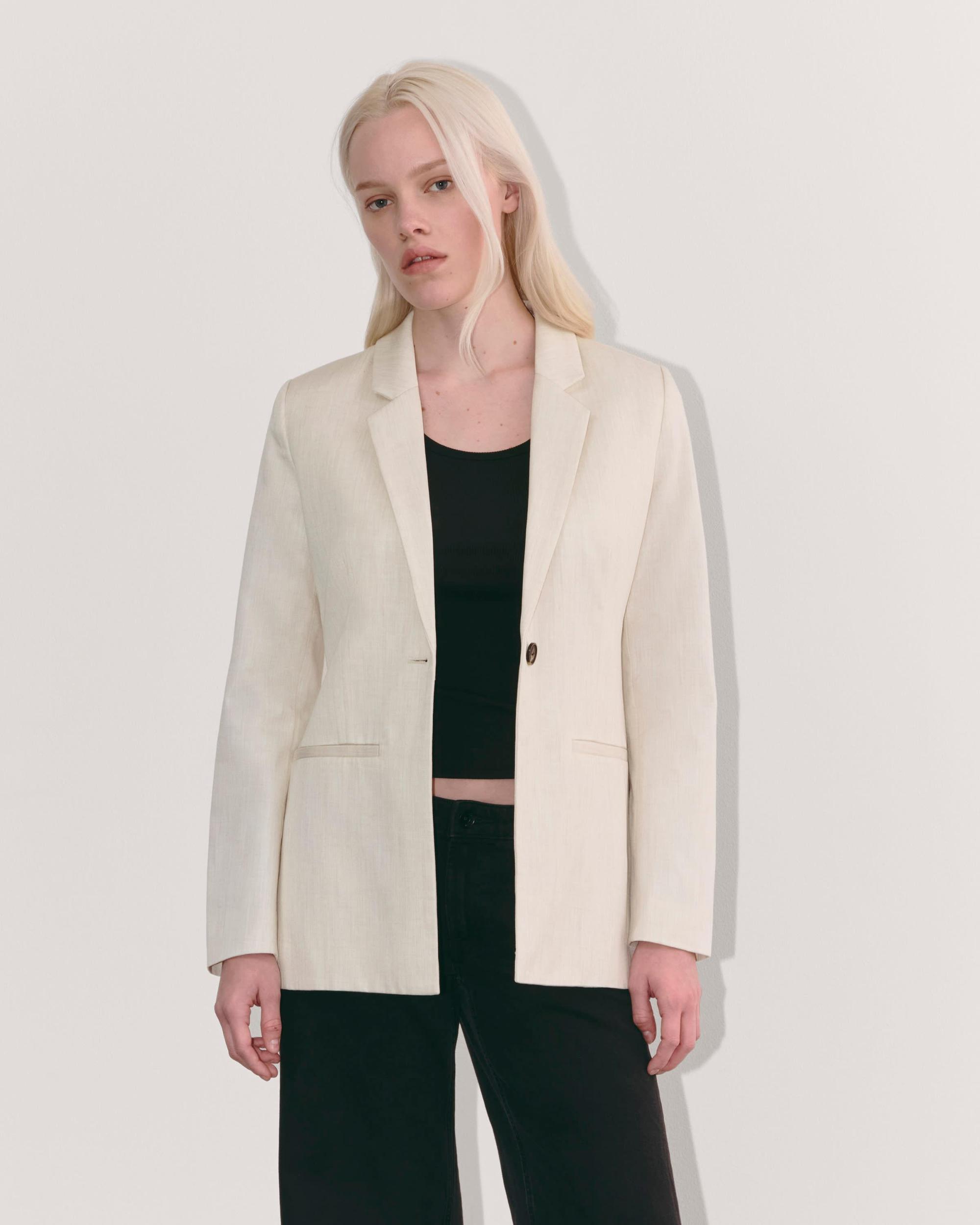 The Relaxed Blazer in Buttersmooth Product Image