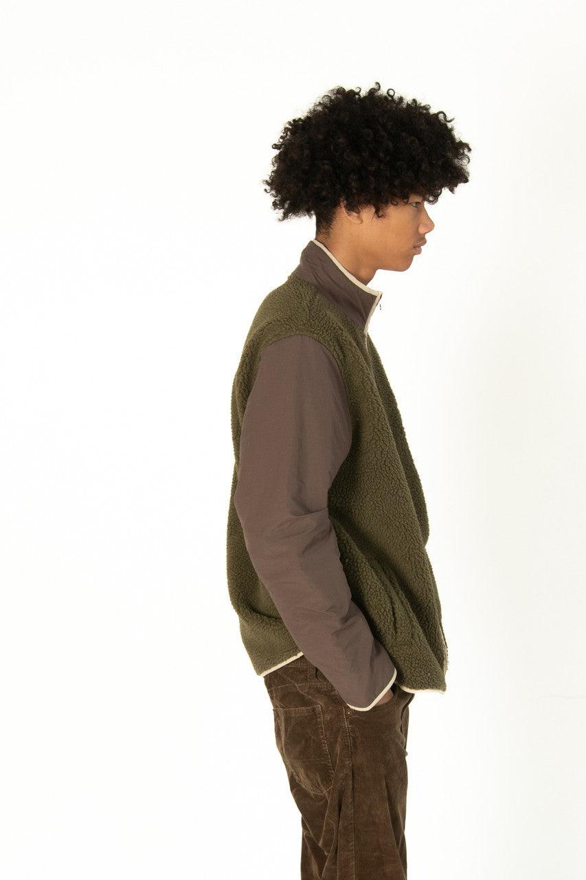 Olive & Brown Sherpa Jacket Product Image