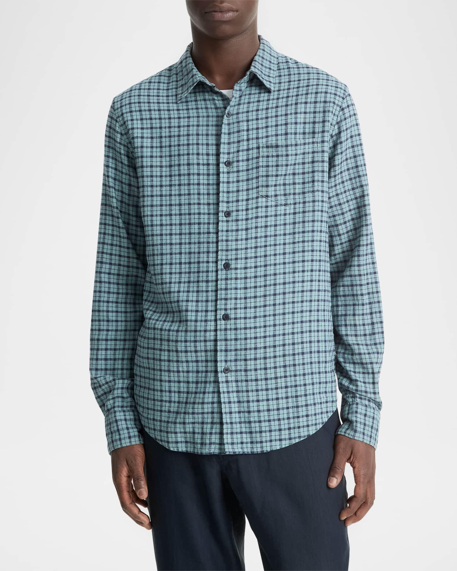 Men's Classic-Fit Plaid Casual Button-Down Shirt Product Image