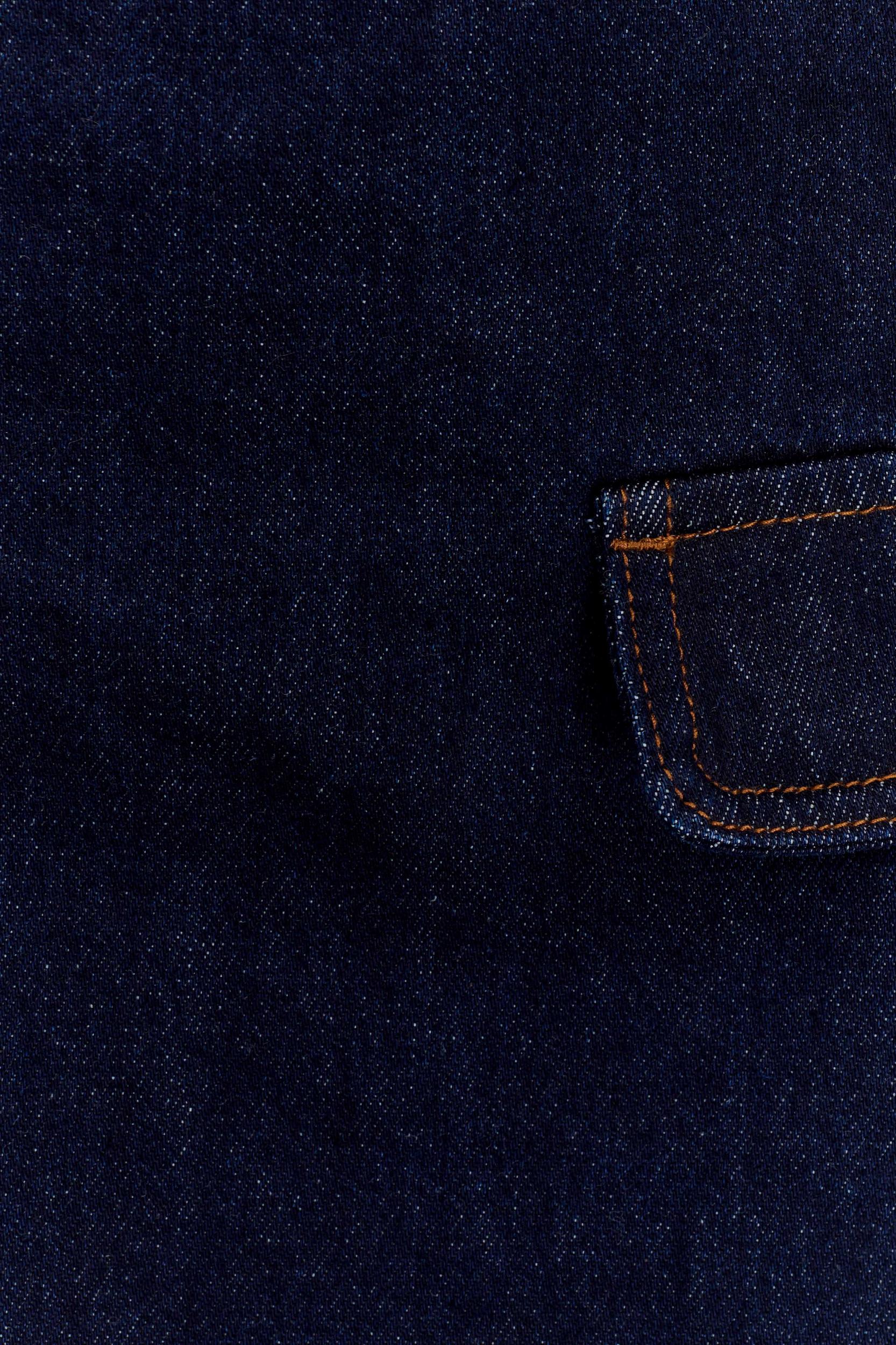 Lennox Strapless Long Line Button Top - Indigo Blue Product Image