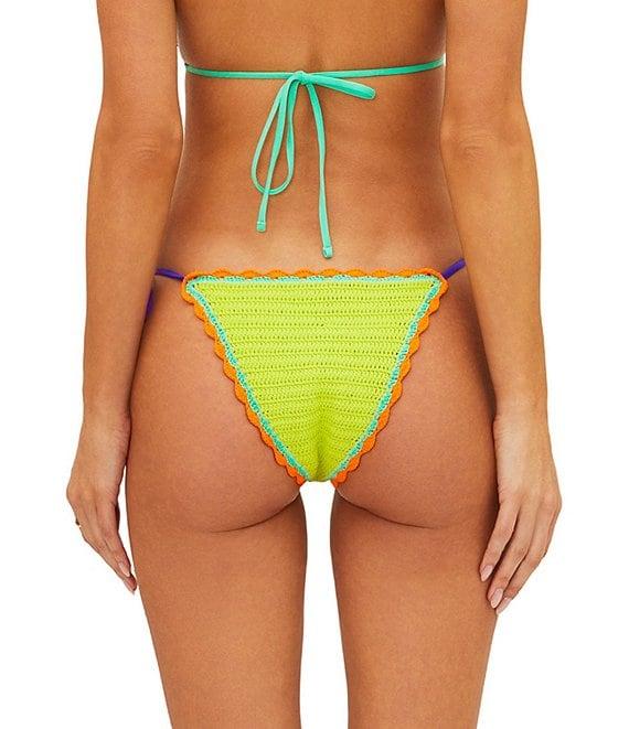 Beach Riot Soleil Colorblock Crochet Tie Side Swim Bottom Product Image