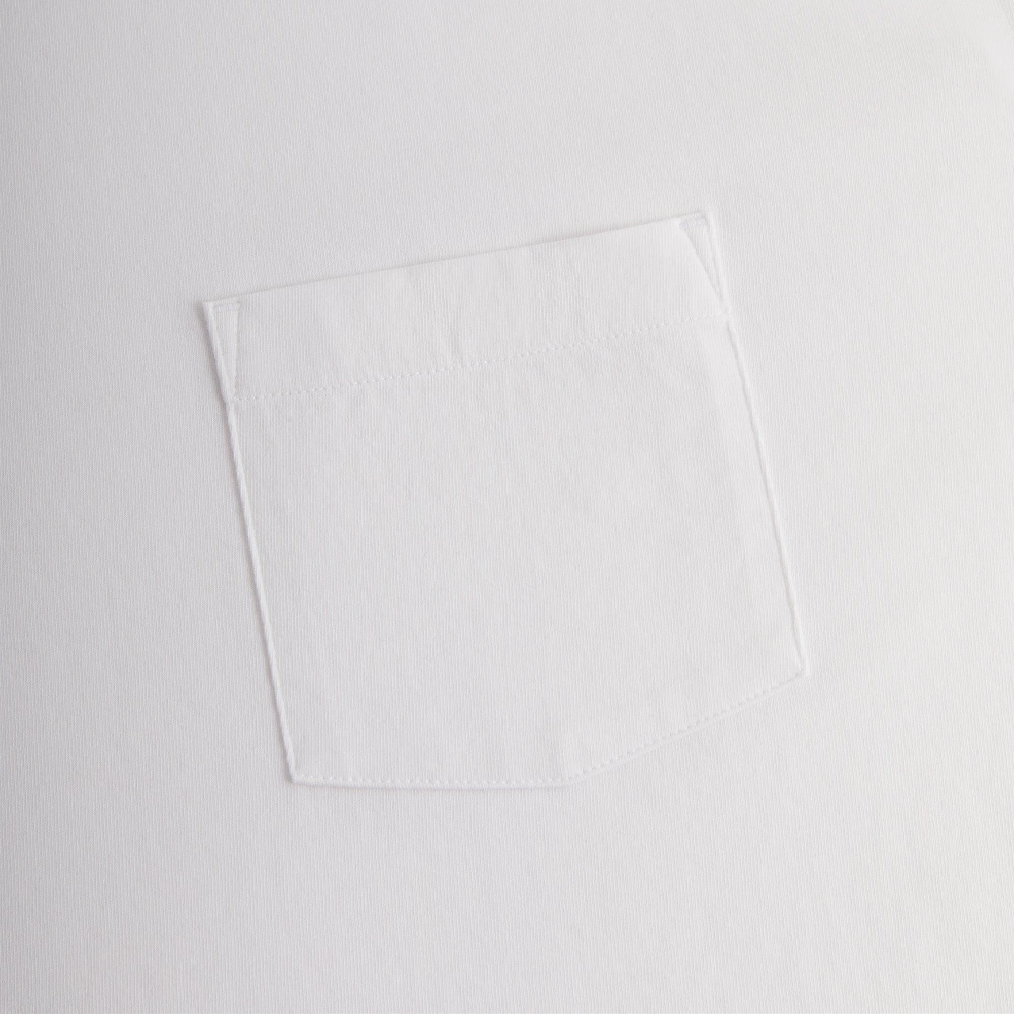 Kith Long Sleeve Leonard Pocket Tee - White Male Product Image