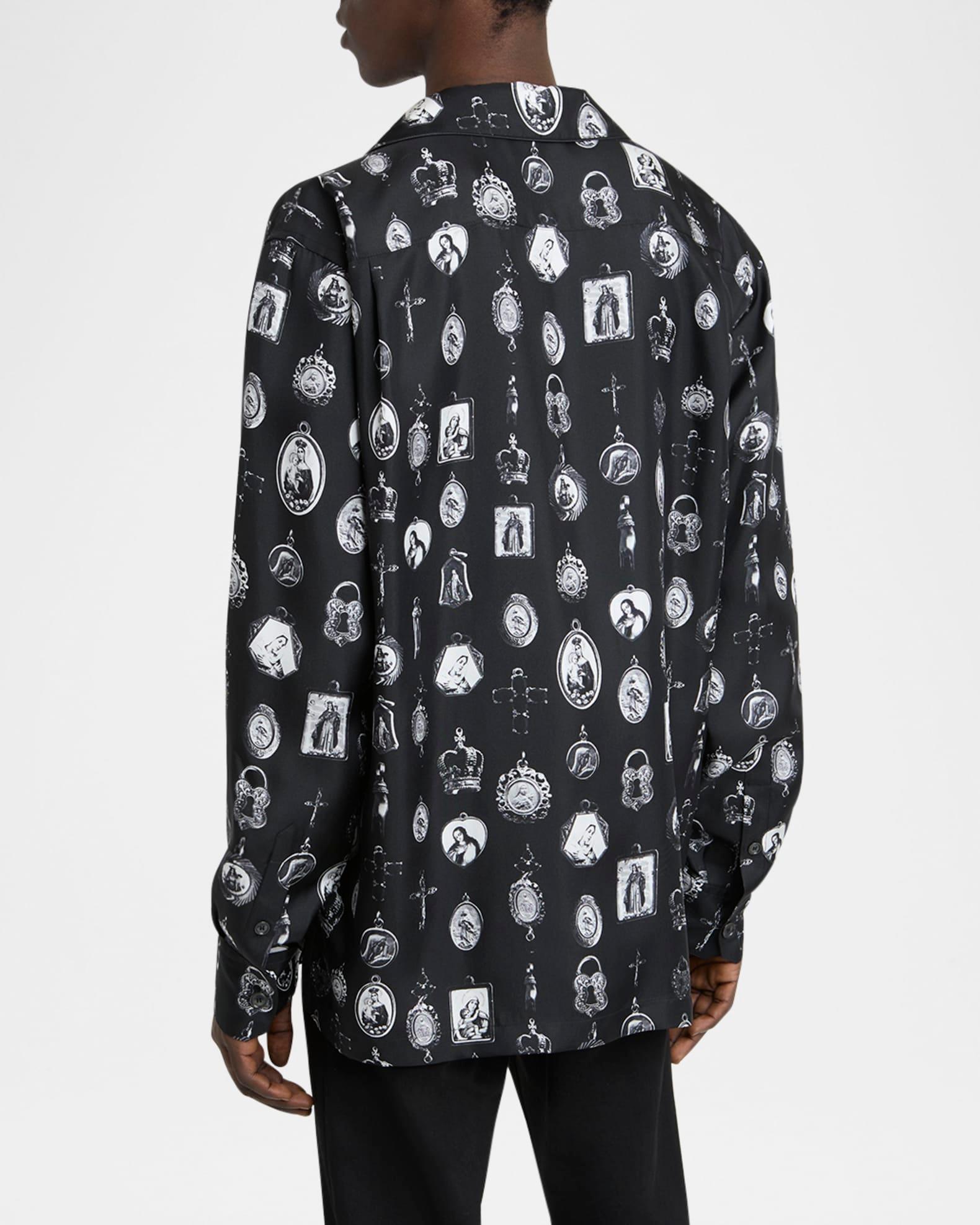 Men's Silk Medagliette Vanity Sport Shirt Product Image