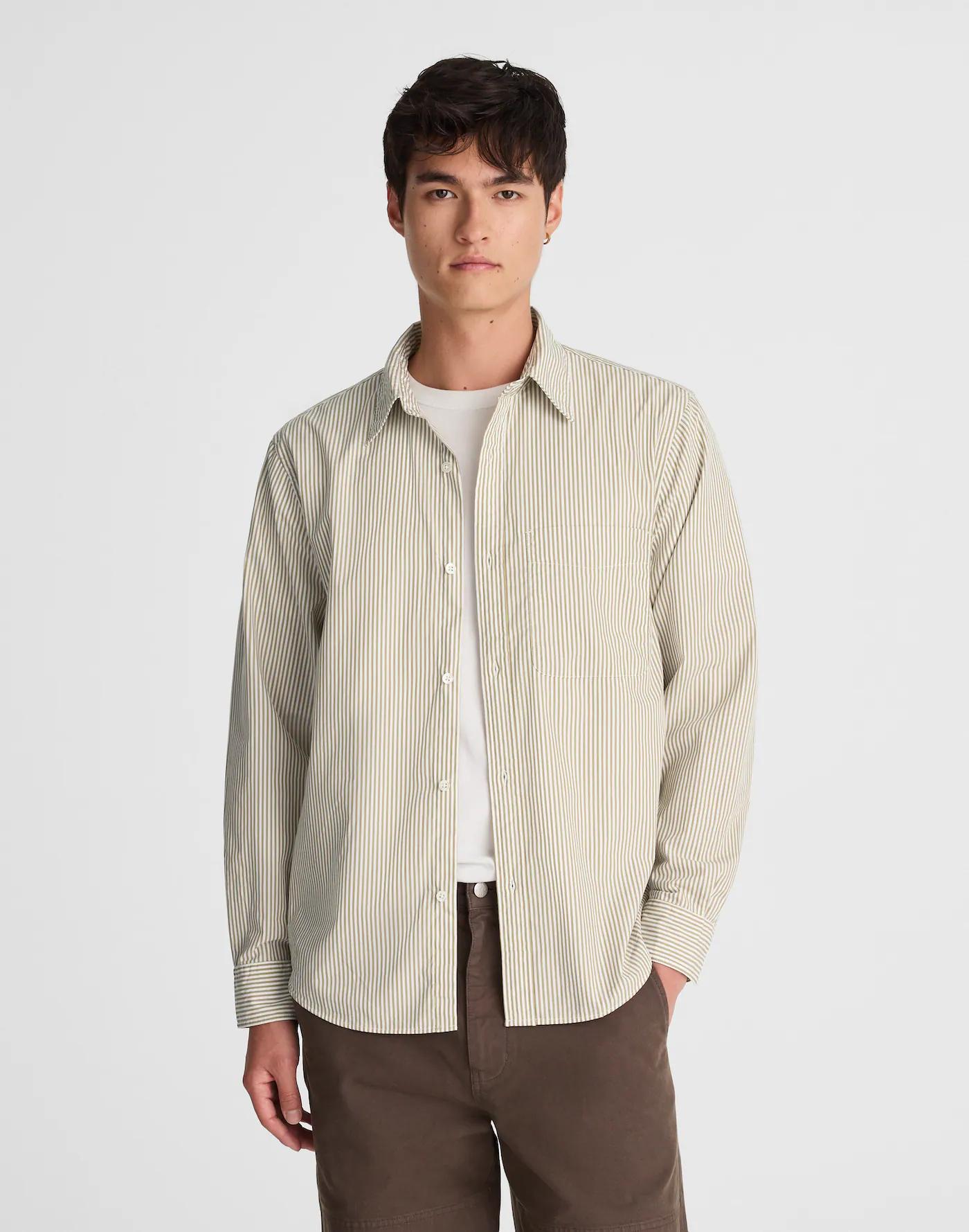 Cotton Poplin Button-Up Shirt Product Image