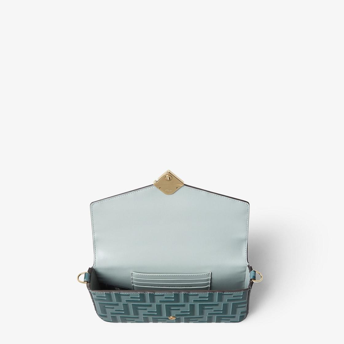 FF Diamonds Wallet On ChainGreen and matcha green leather wallet Product Image